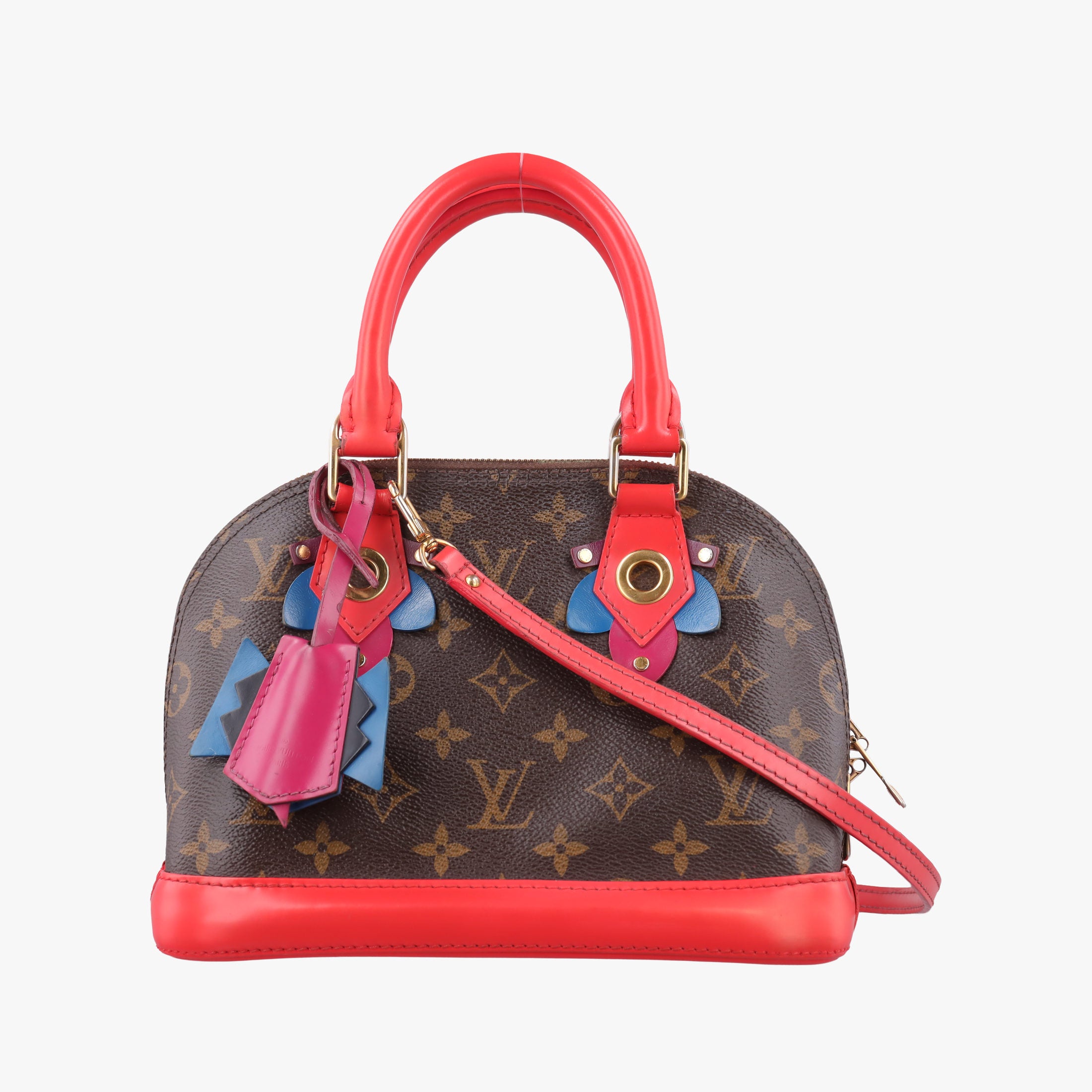 Alma BB　 Brown×Flamingo Monogram Canvas aMonogram Totem M41659 SN2165アルマBB モノグラム/ブラウン×フラミンゴ モノグラムキャンバス×モノグラム トーテム M41659 SN2165