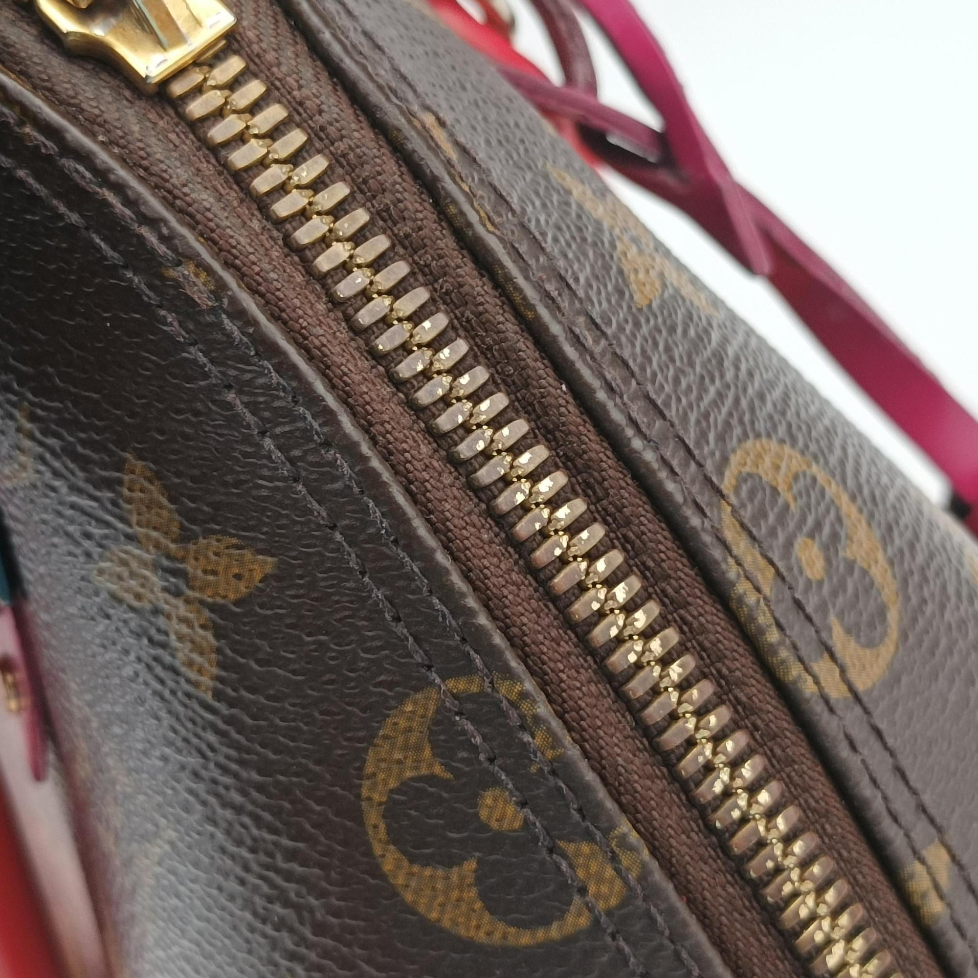 Alma BB　 Brown×Flamingo Monogram Canvas aMonogram Totem M41659 SN2165アルマBB モノグラム/ブラウン×フラミンゴ モノグラムキャンバス×モノグラム トーテム M41659 SN2165