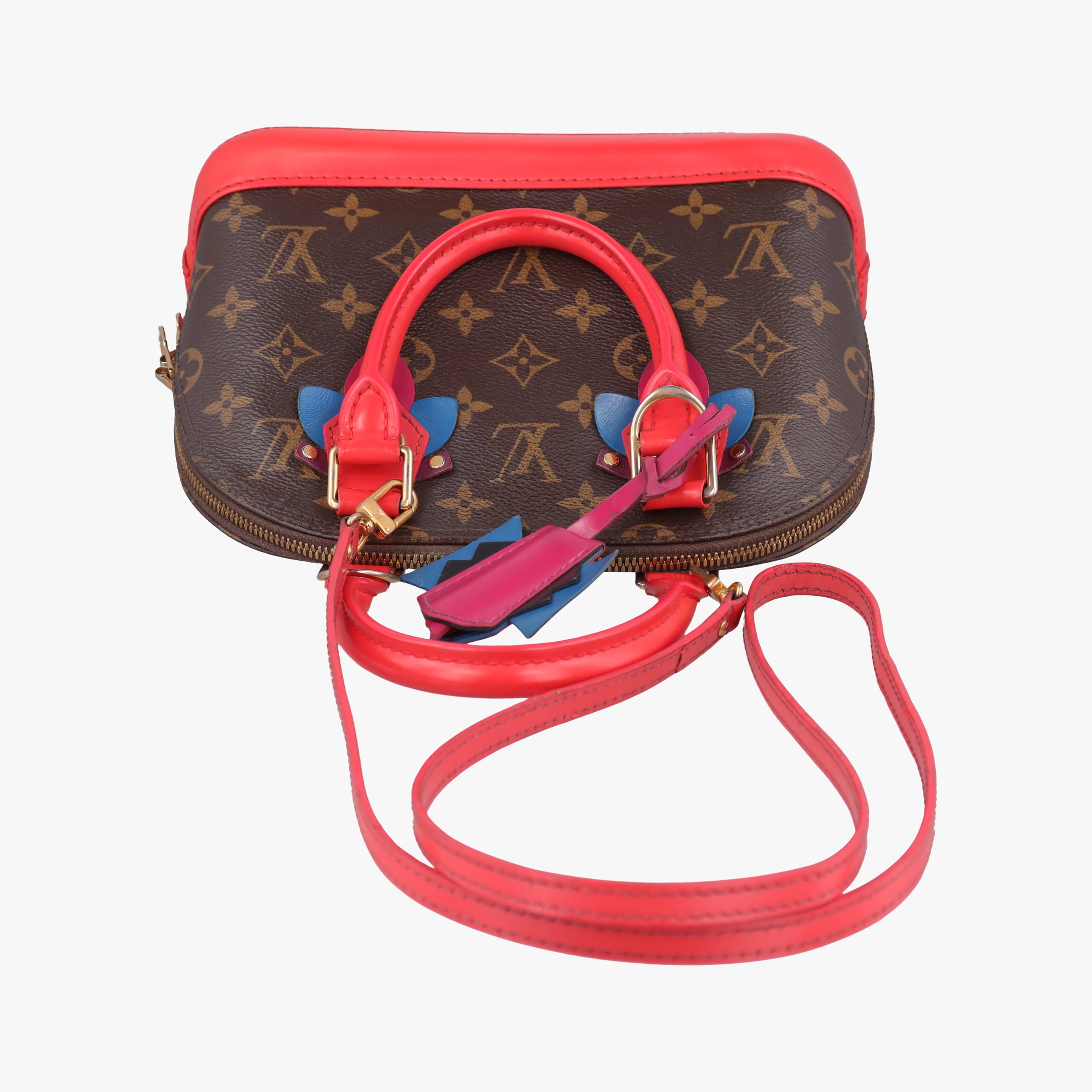 Alma BB　 Brown×Flamingo Monogram Canvas aMonogram Totem M41659 SN2165アルマBB モノグラム/ブラウン×フラミンゴ モノグラムキャンバス×モノグラム トーテム M41659 SN2165