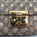 Padlock Beige x Black PVC coated canvas x leather 409487 D031718325パドロック ベージュxブラック PVCコーティングキャンバスxレザー 409487 D031718325