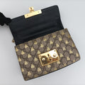 Padlock Beige x Black PVC coated canvas x leather 409487 D031718325パドロック ベージュxブラック PVCコーティングキャンバスxレザー 409487 D031718325