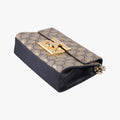Padlock Beige x Black PVC coated canvas x leather 409487 D031718325パドロック ベージュxブラック PVCコーティングキャンバスxレザー 409487 D031718325
