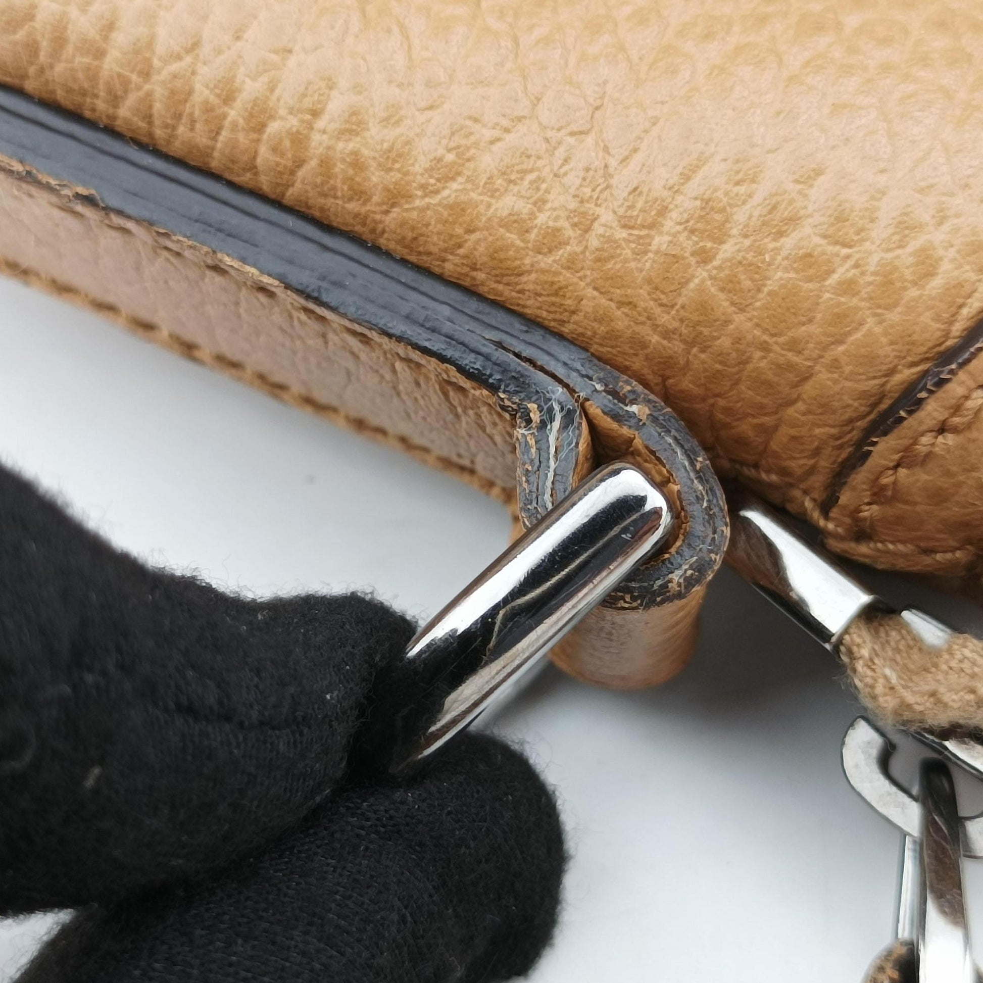GG Charm Top Handle Camel Leather 339551 E019604223GGチャーム トップ ハンドル キャメル レザー 339551 E019604223