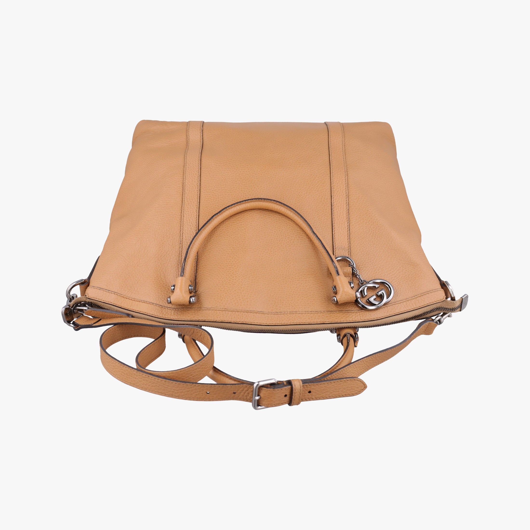 GG Charm Top Handle Camel Leather 339551 E019604223GGチャーム トップ ハンドル キャメル レザー 339551 E019604223