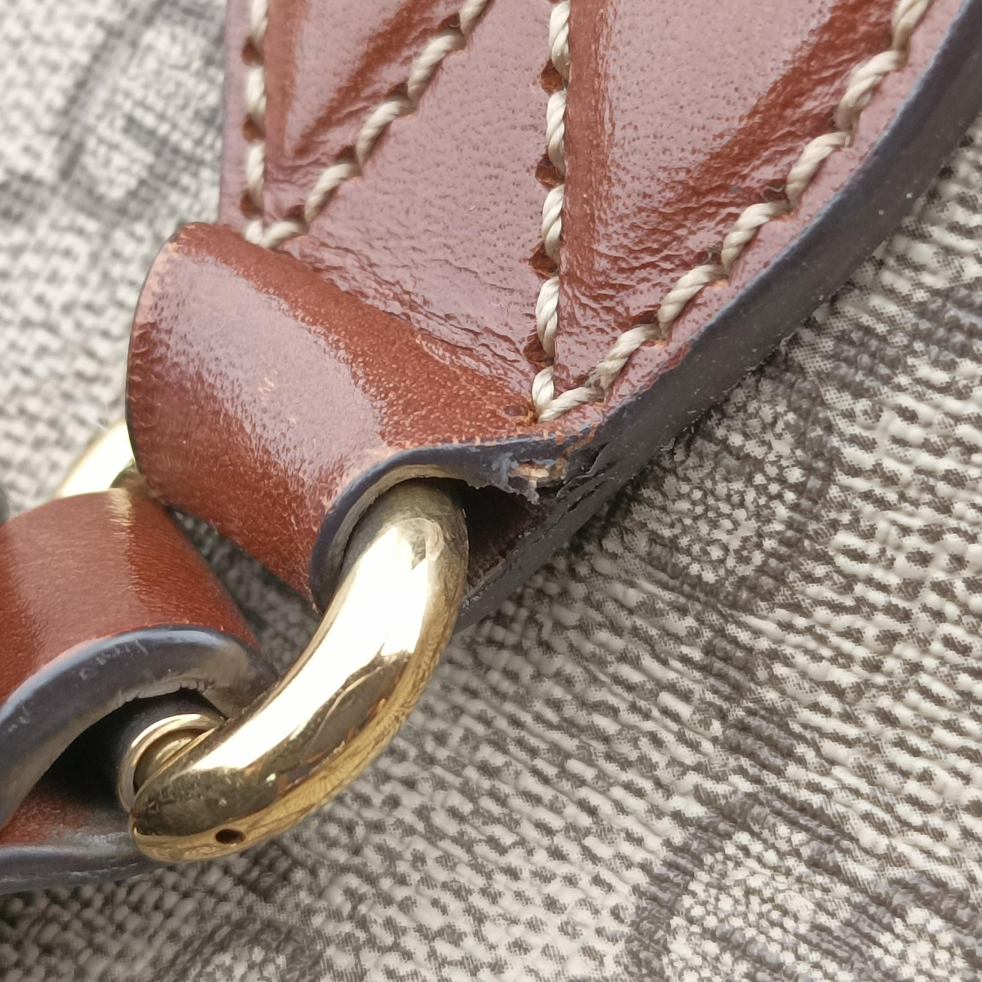 GG Blooms Brown PVC coated canvas 429147 G019926474GGブルームス ブラウン PVCコーティングキャンバス 429147 G019926474