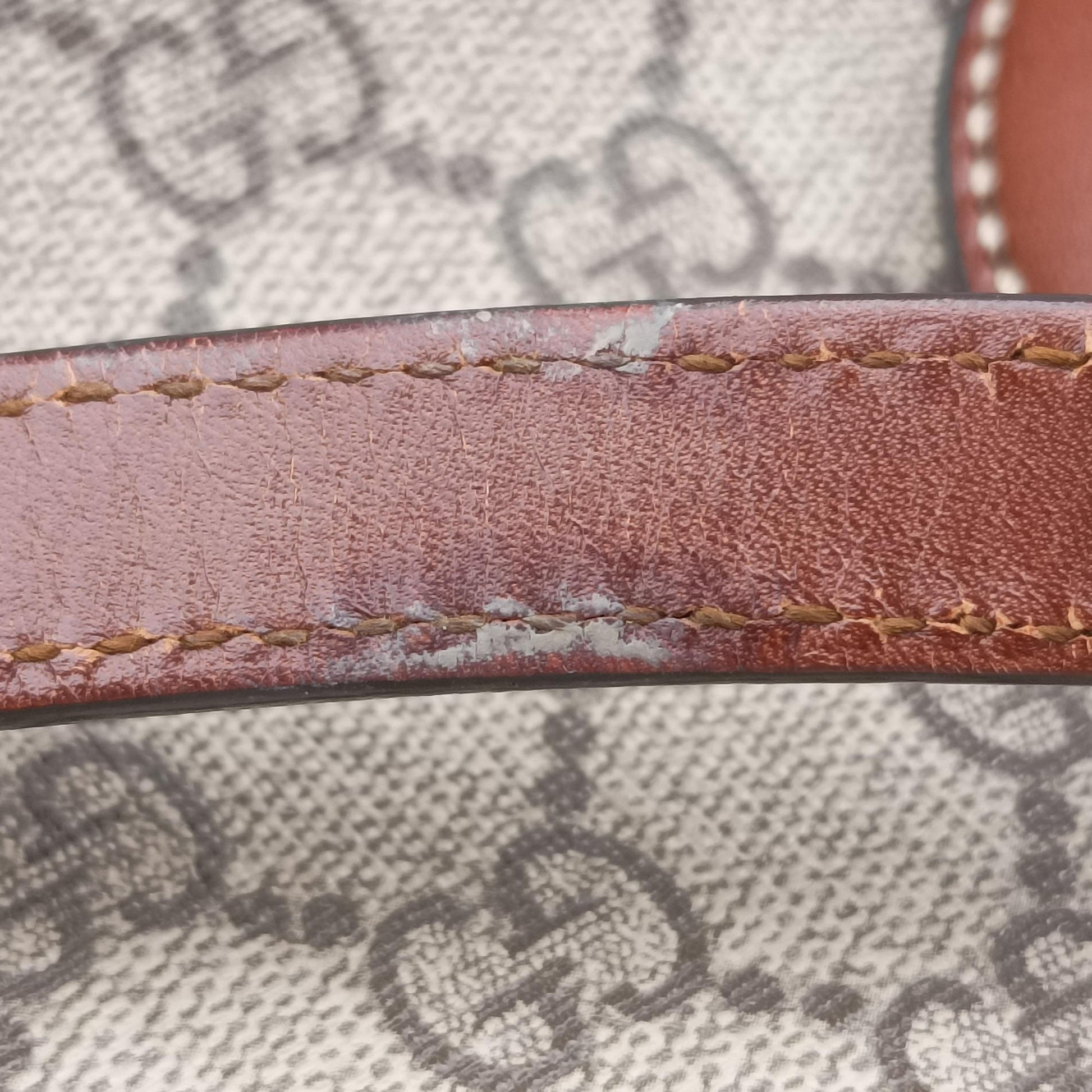 GG Blooms Brown PVC coated canvas 429147 G019926474GGブルームス ブラウン PVCコーティングキャンバス 429147 G019926474