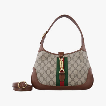 Jackie 1961 GG Supreme brown x beige x multicolor PVC coated canvas×Leather 636706 C033772833ジャッキー 1961 GGスプリーム ブラウン×ベージュ×マルチ PVCコーティングキャンバス×レザー 636706 C033772833