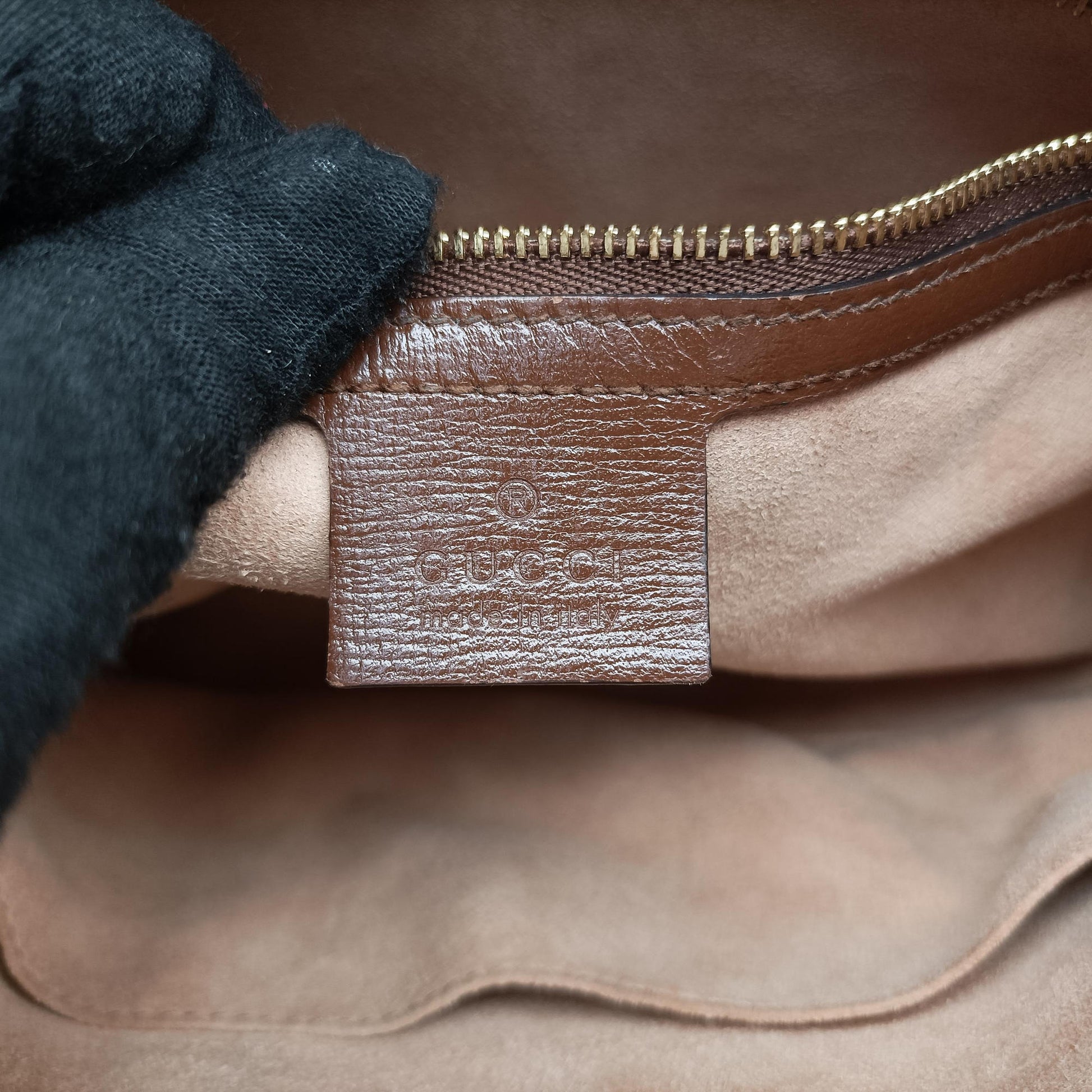 Jackie 1961 GG Supreme brown x beige x multicolor PVC coated canvas×Leather 636706 C033772833ジャッキー 1961 GGスプリーム ブラウン×ベージュ×マルチ PVCコーティングキャンバス×レザー 636706 C033772833