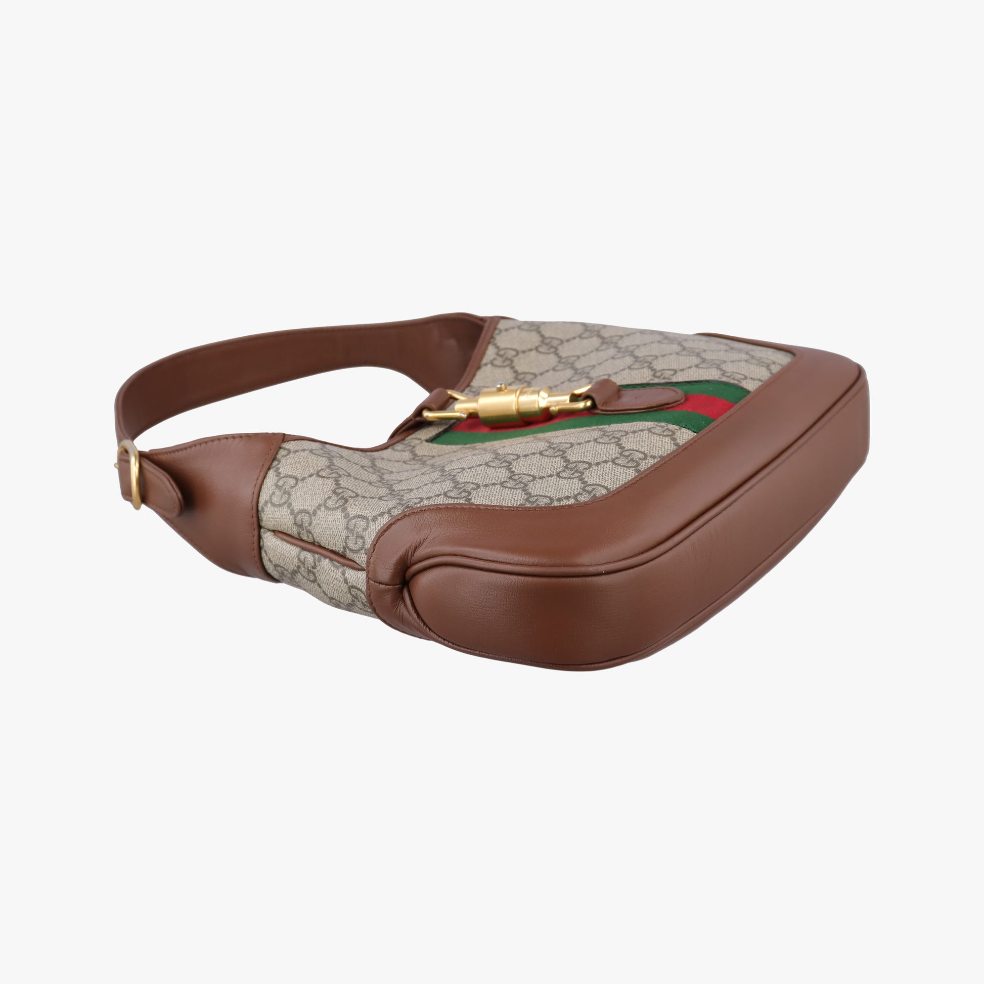 Jackie 1961 GG Supreme brown x beige x multicolor PVC coated canvas×Leather 636706 C033772833ジャッキー 1961 GGスプリーム ブラウン×ベージュ×マルチ PVCコーティングキャンバス×レザー 636706 C033772833