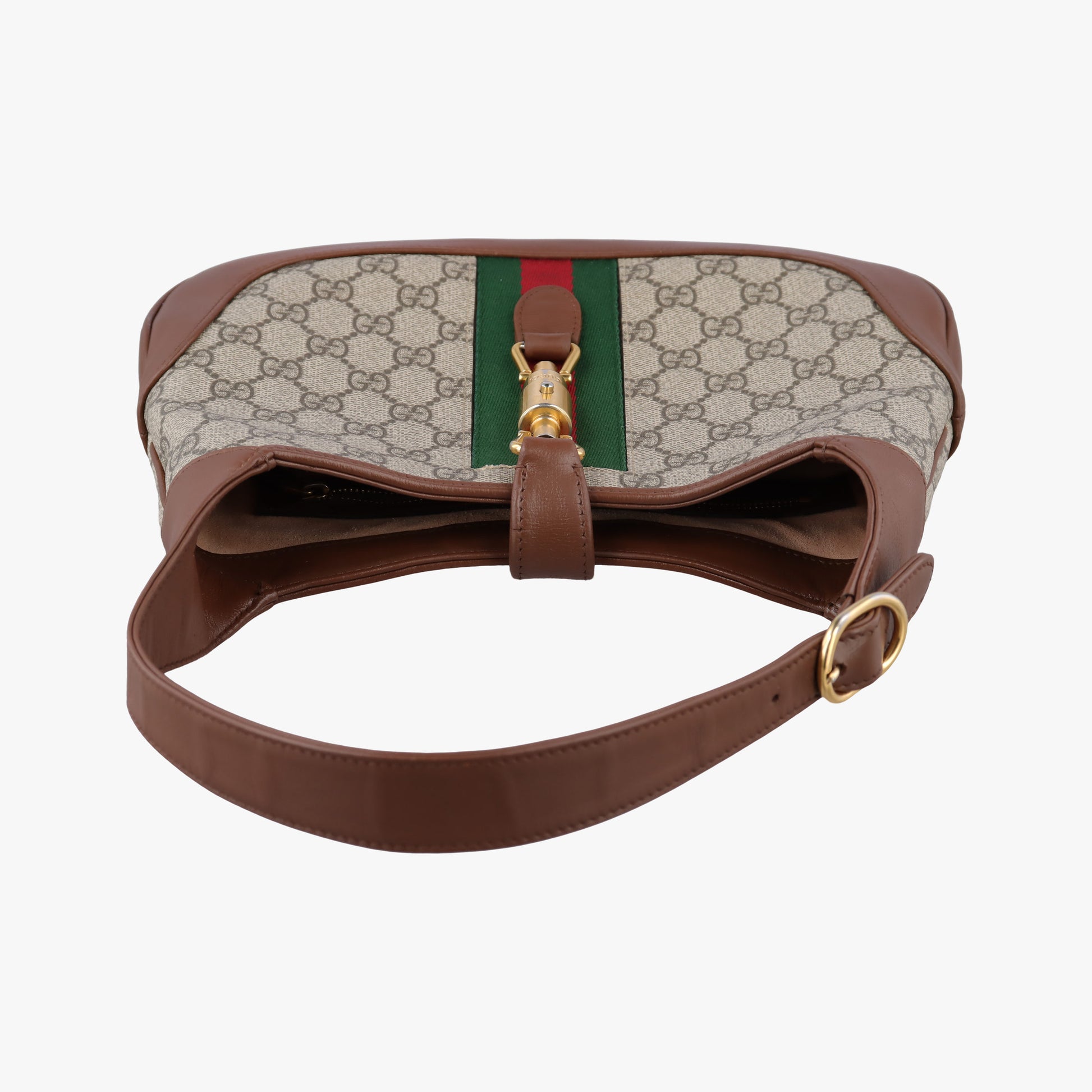 Jackie 1961 GG Supreme brown x beige x multicolor PVC coated canvas×Leather 636706 C033772833ジャッキー 1961 GGスプリーム ブラウン×ベージュ×マルチ PVCコーティングキャンバス×レザー 636706 C033772833