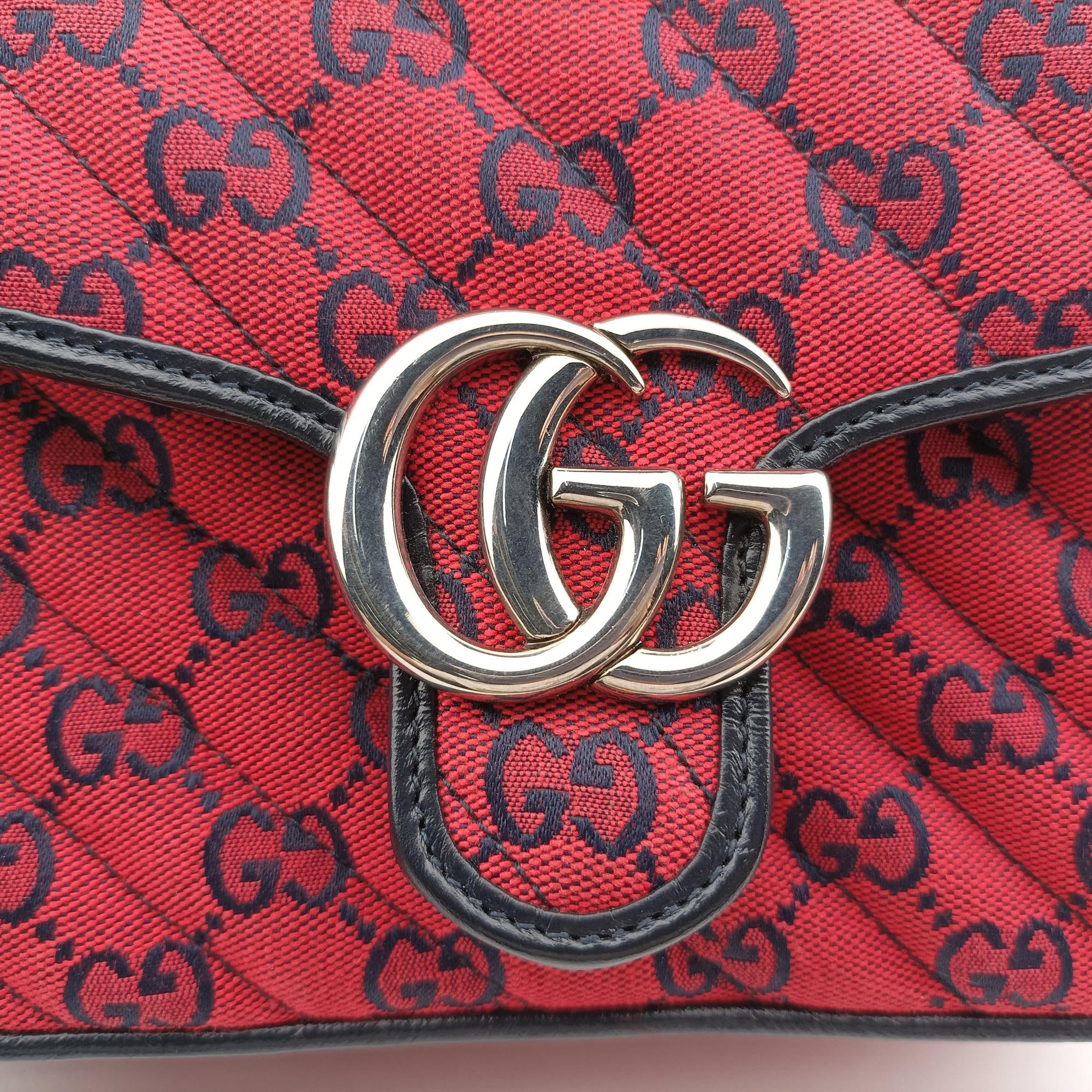 GG Marmont Red×Black canvas 583571 F034476866GGマーモント レッド×ブラック キャンバス 583571 F034476866