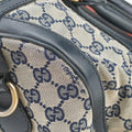 Sherry Line Navy×red×beige canvas×leather 247205 F010191317シェリーライン ネイビー×レッド×ベージュ キャンバス×レザー 247205 F010191317