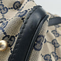 Sherry Line Navy×red×beige canvas×leather 247205 F010191317シェリーライン ネイビー×レッド×ベージュ キャンバス×レザー 247205 F010191317