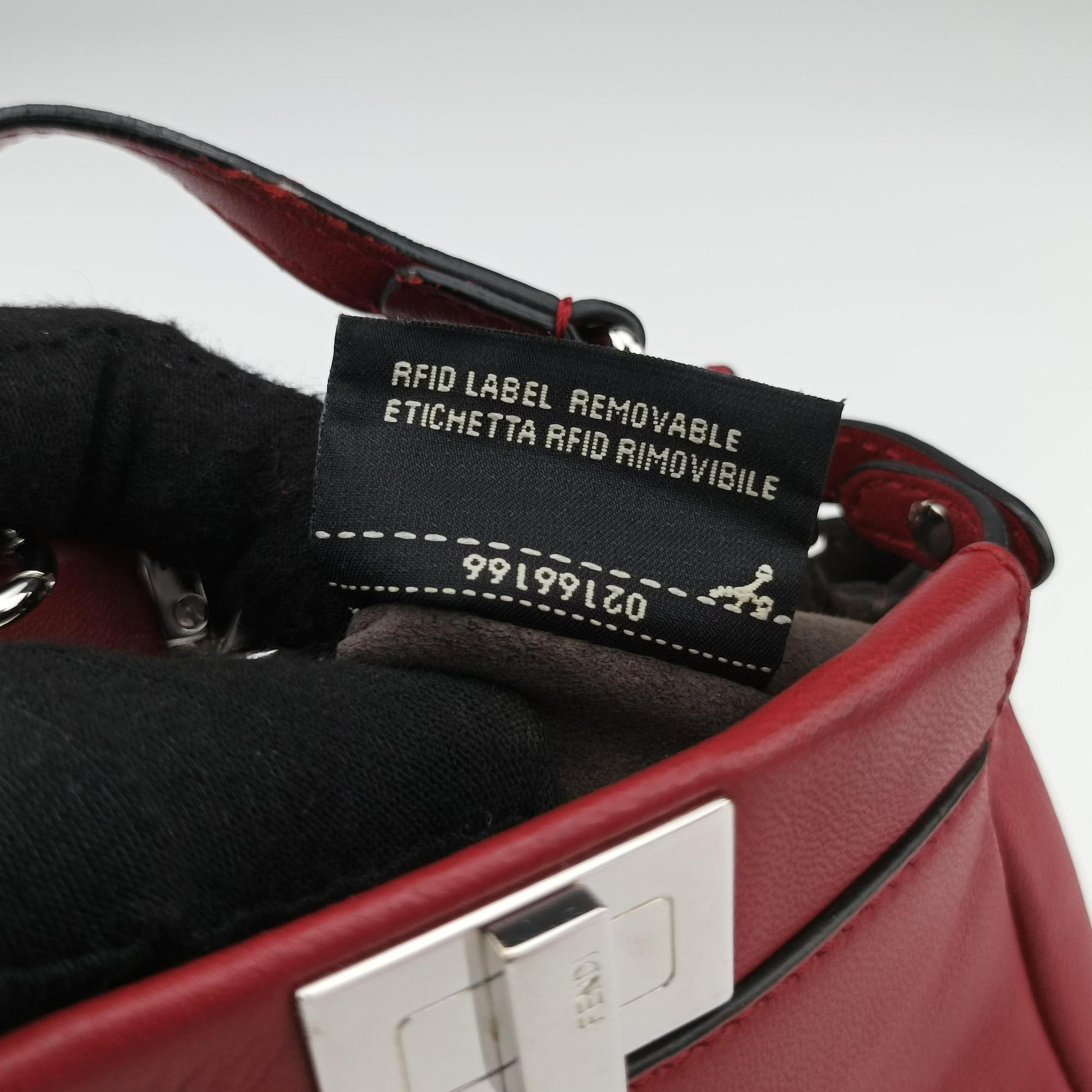 Micro Peekaboo Red×multi lambskin 8M0355 8M0355-87M-169-3355マイクロピーカブー レッド×マルチ ラムスキン 8M0355 8M0355-87M-169-3355