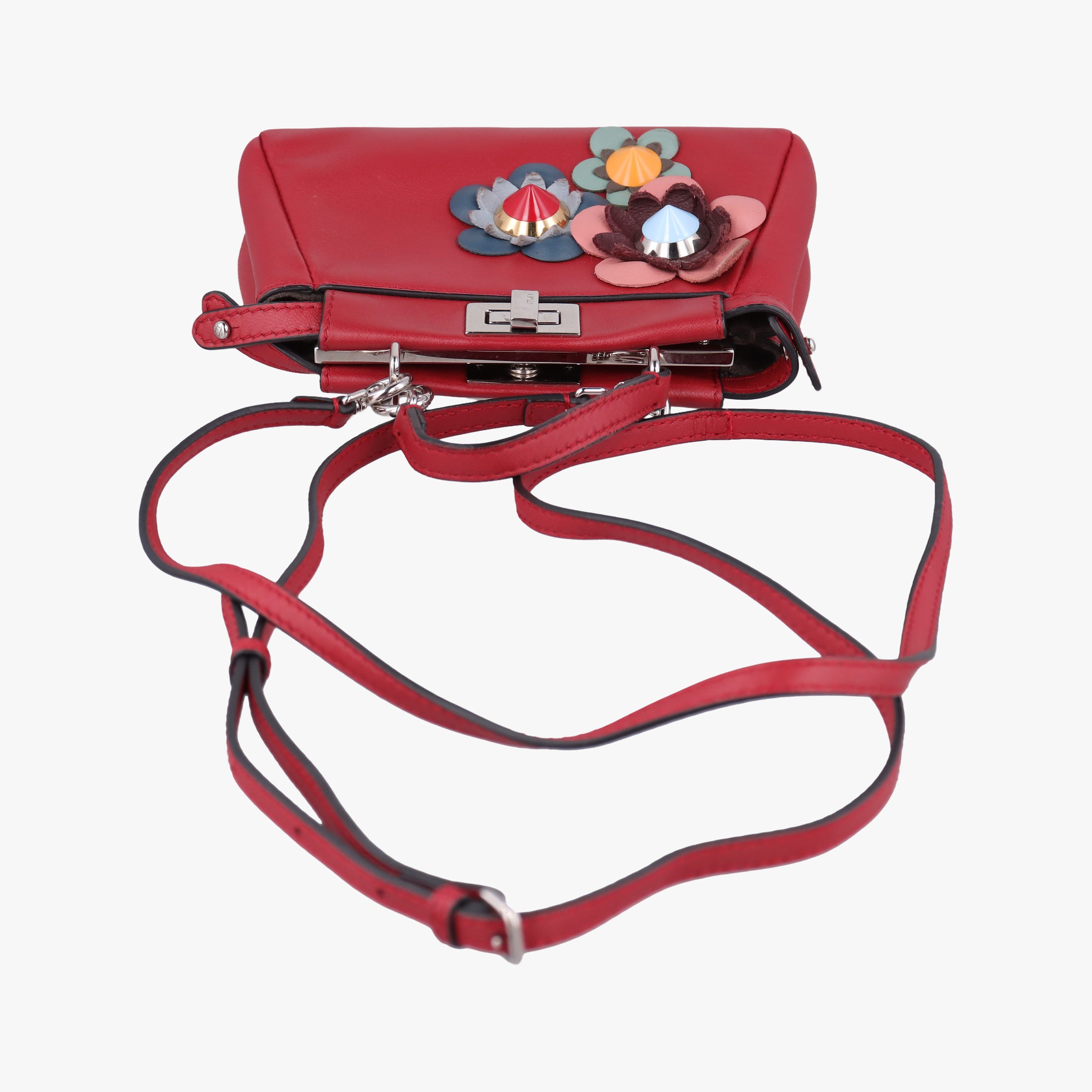 Micro Peekaboo Red×multi lambskin 8M0355 8M0355-87M-169-3355マイクロピーカブー レッド×マルチ ラムスキン 8M0355 8M0355-87M-169-3355