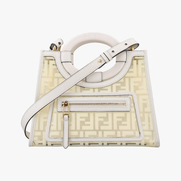 Runaway Shopper White PVC coated canvas×Leather 8BH353 8BH353-A7S0-196-0397ラナウェイ ショッパー ホワイト PVCコーティングキャンバス×レザー 8BH353 8BH353-A7S0-196-0397