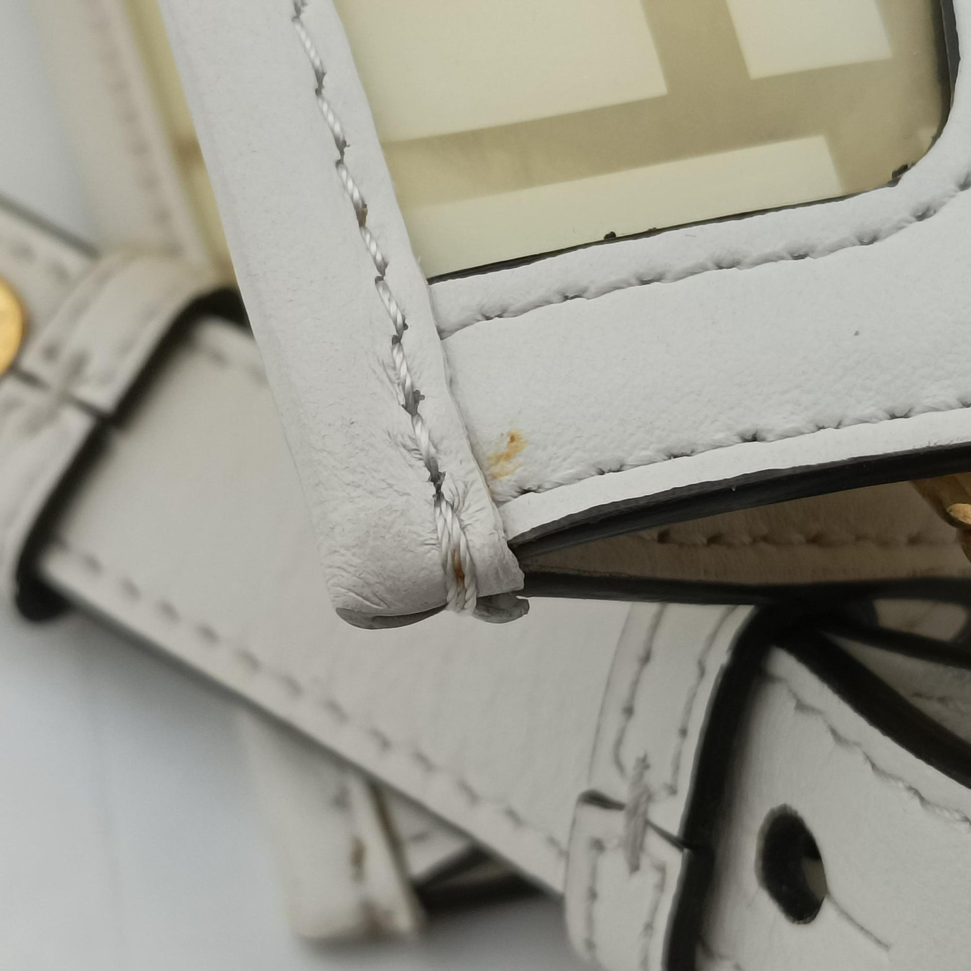 Runaway Shopper White PVC coated canvas×Leather 8BH353 8BH353-A7S0-196-0397ラナウェイ ショッパー ホワイト PVCコーティングキャンバス×レザー 8BH353 8BH353-A7S0-196-0397