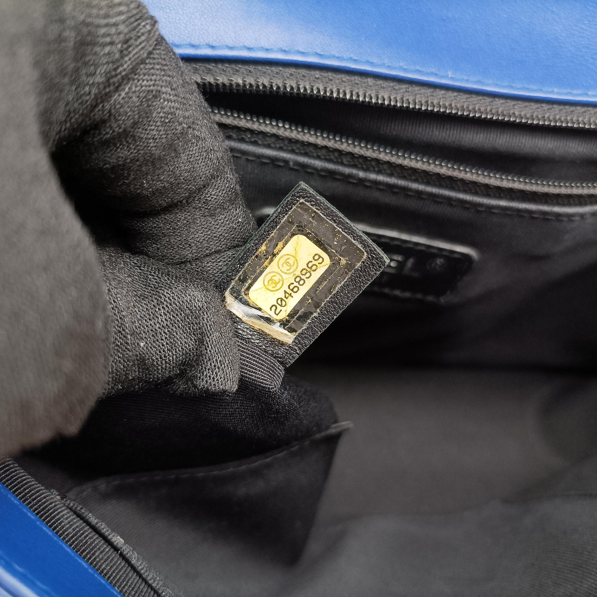 BOY CHANEL Blue Patent A92693 20468969ボーイシャネル ブルー パテント A92693 20468969