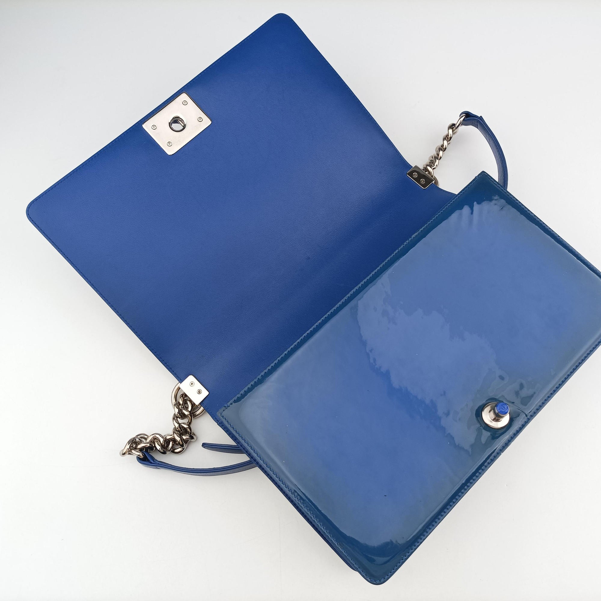 BOY CHANEL Blue Patent A92693 20468969ボーイシャネル ブルー パテント A92693 20468969
