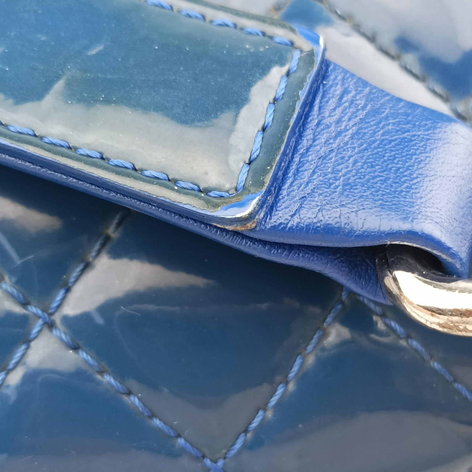 BOY CHANEL Blue Patent A92693 20468969ボーイシャネル ブルー パテント A92693 20468969