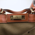 Peekaboo Green x Brown Canvas x Leather 8BH375 8BH375 ABVV 208 4927ピーカブー グリーン×ブラウン キャンバス×レザー 8BH375 8BH375 ABVV 208 4927