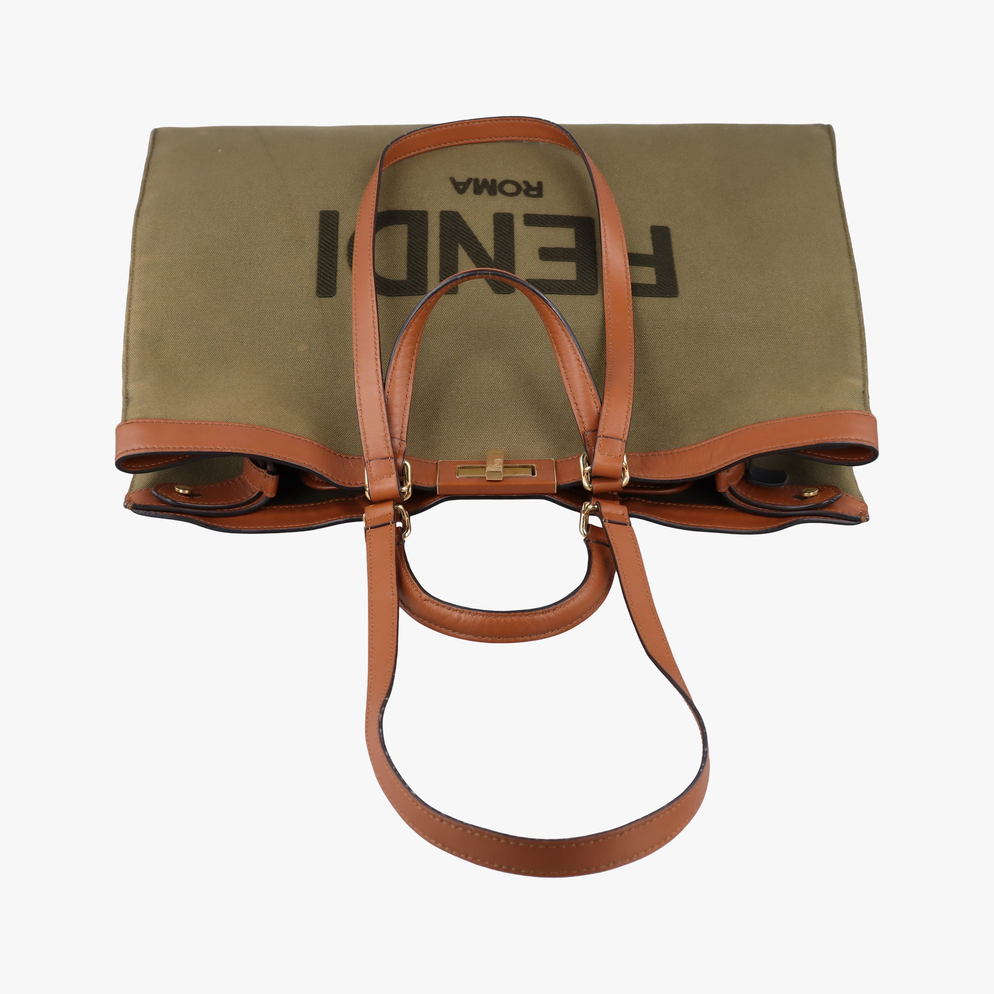 Peekaboo Green x Brown Canvas x Leather 8BH375 8BH375 ABVV 208 4927ピーカブー グリーン×ブラウン キャンバス×レザー 8BH375 8BH375 ABVV 208 4927