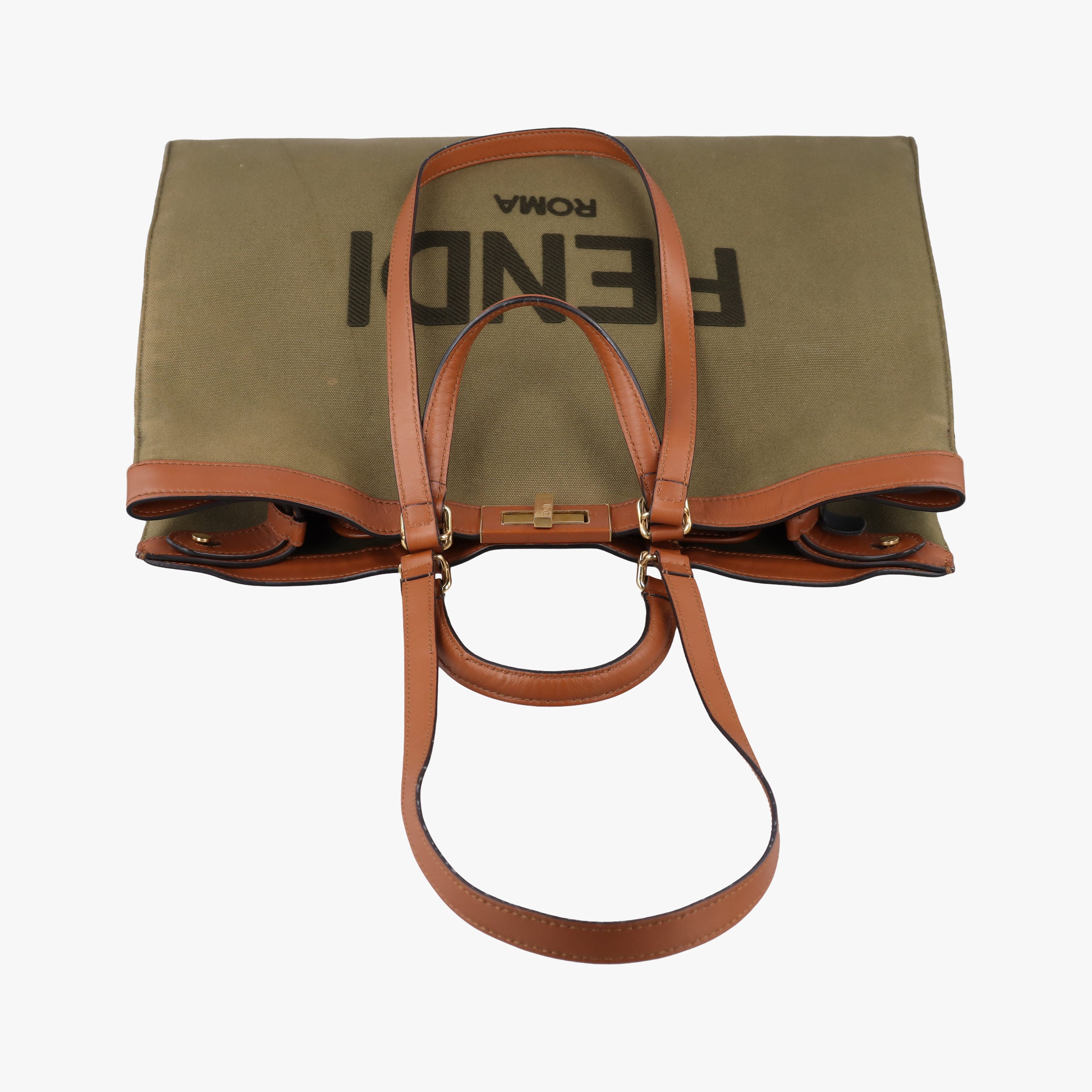 Peekaboo Green x Brown Canvas x Leather 8BH375 8BH375 ABVV 208 4927ピーカブー グリーン×ブラウン キャンバス×レザー 8BH375 8BH375 ABVV 208 4927