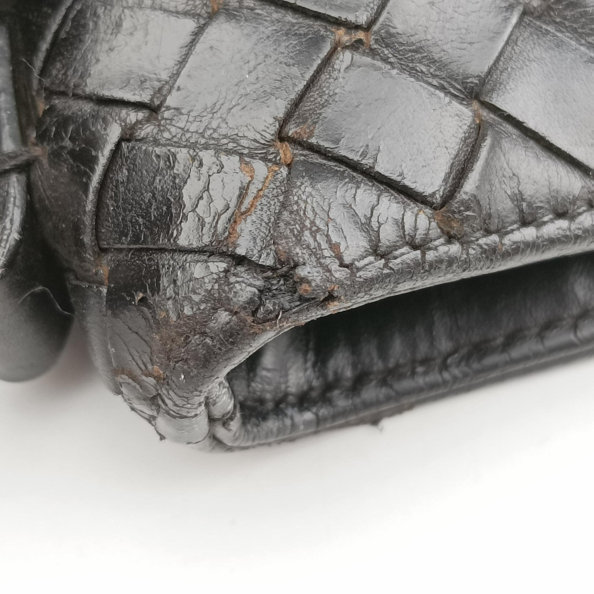 Intrecciato Black lambskin B00526833Uイントレチャート ブラック ラムスキン B00526833U