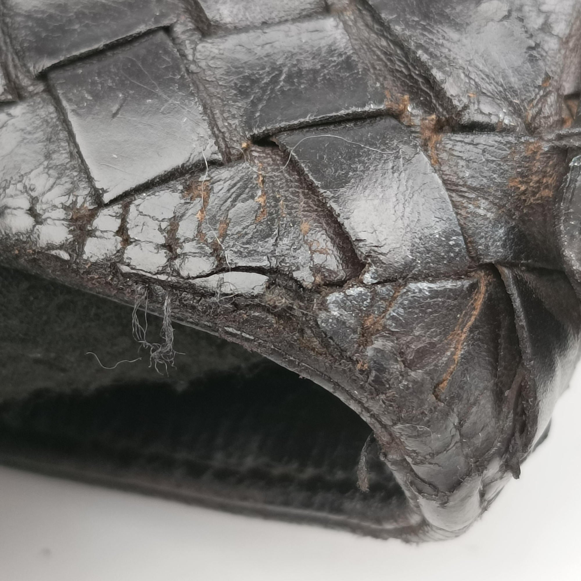Intrecciato Black lambskin B00526833Uイントレチャート ブラック ラムスキン B00526833U