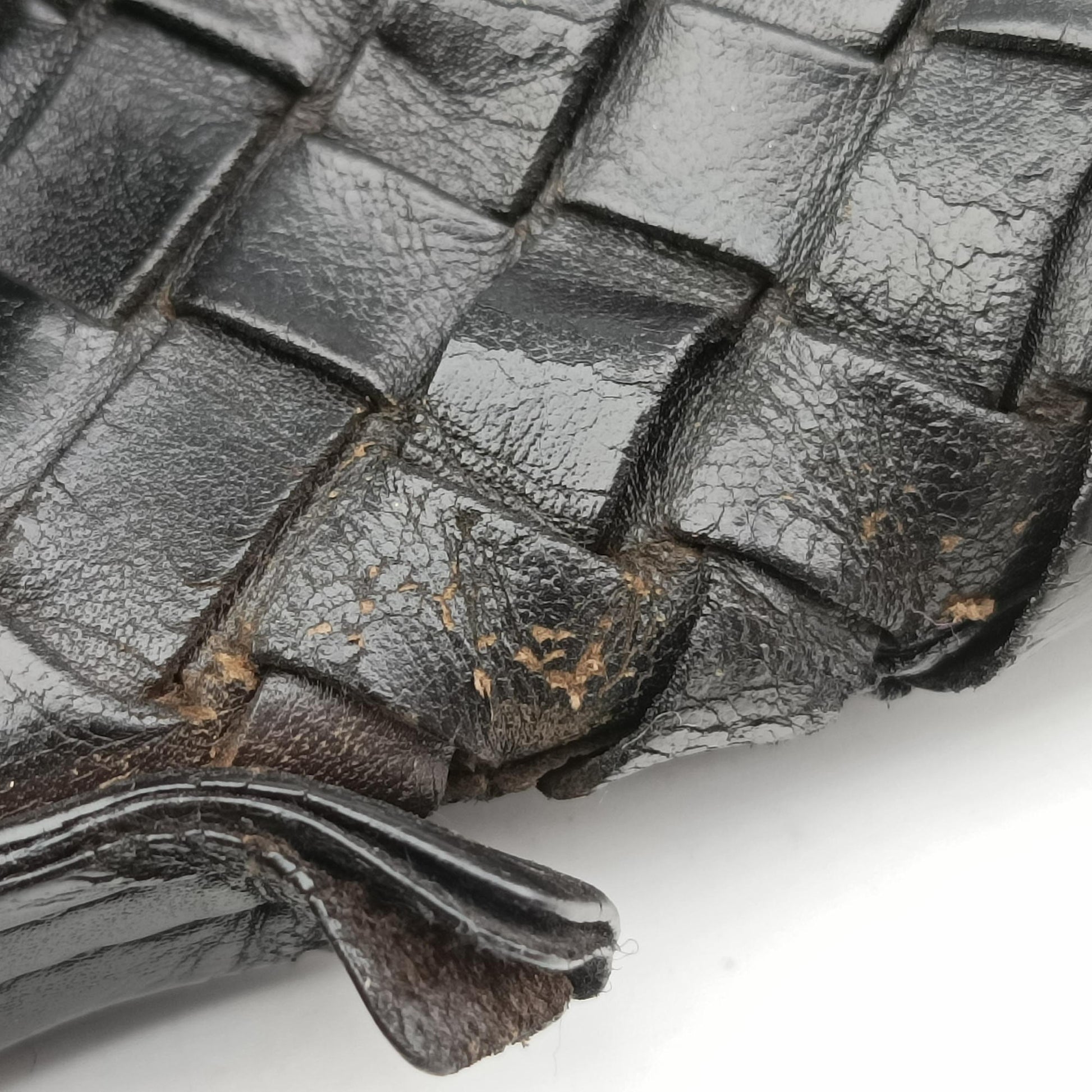 Intrecciato Black lambskin B00526833Uイントレチャート ブラック ラムスキン B00526833U