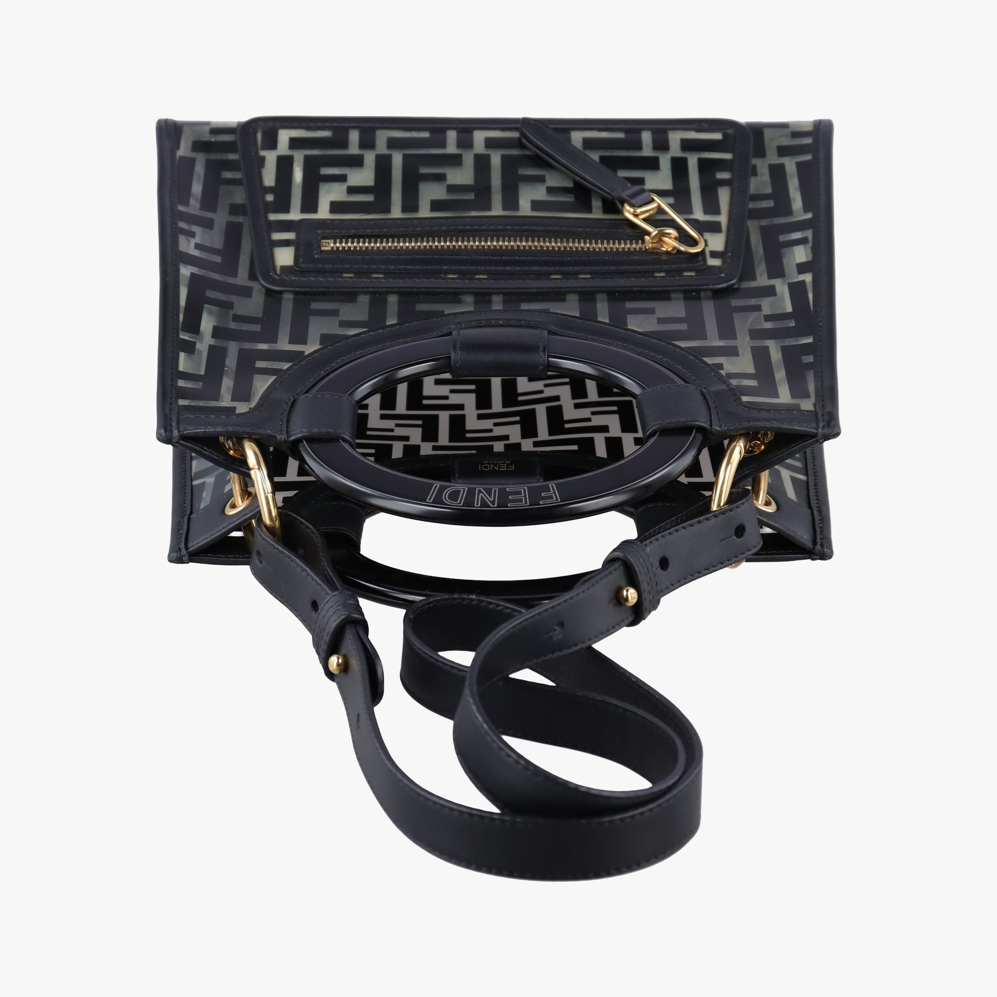 Runaway Shopper Black PVC Coated Canvas 8BH353 8BH353-A750-198-8762ラナウェイ ショッパー ブラック PVCコーティングキャンバス 8BH353 8BH353-A750-198-8762