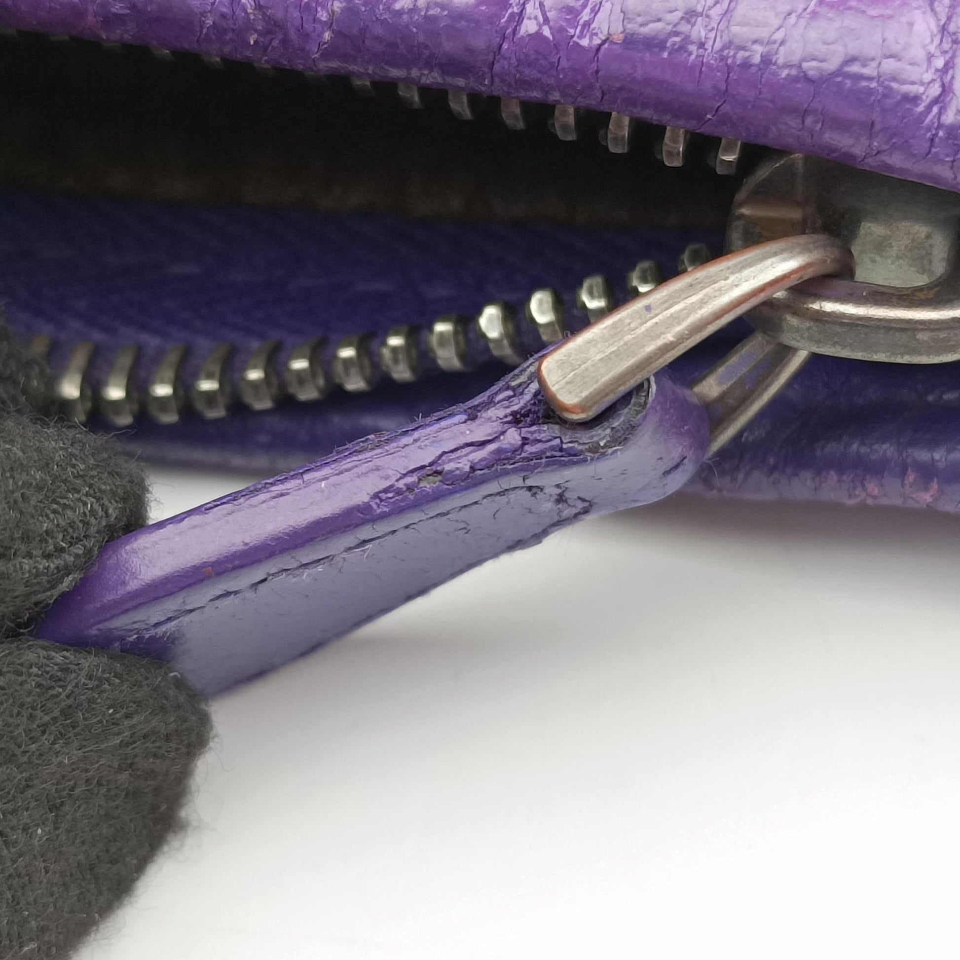 Intrecciato Purple lambskin B00792315Aイントレチャート パープル ラムスキン B00792315A