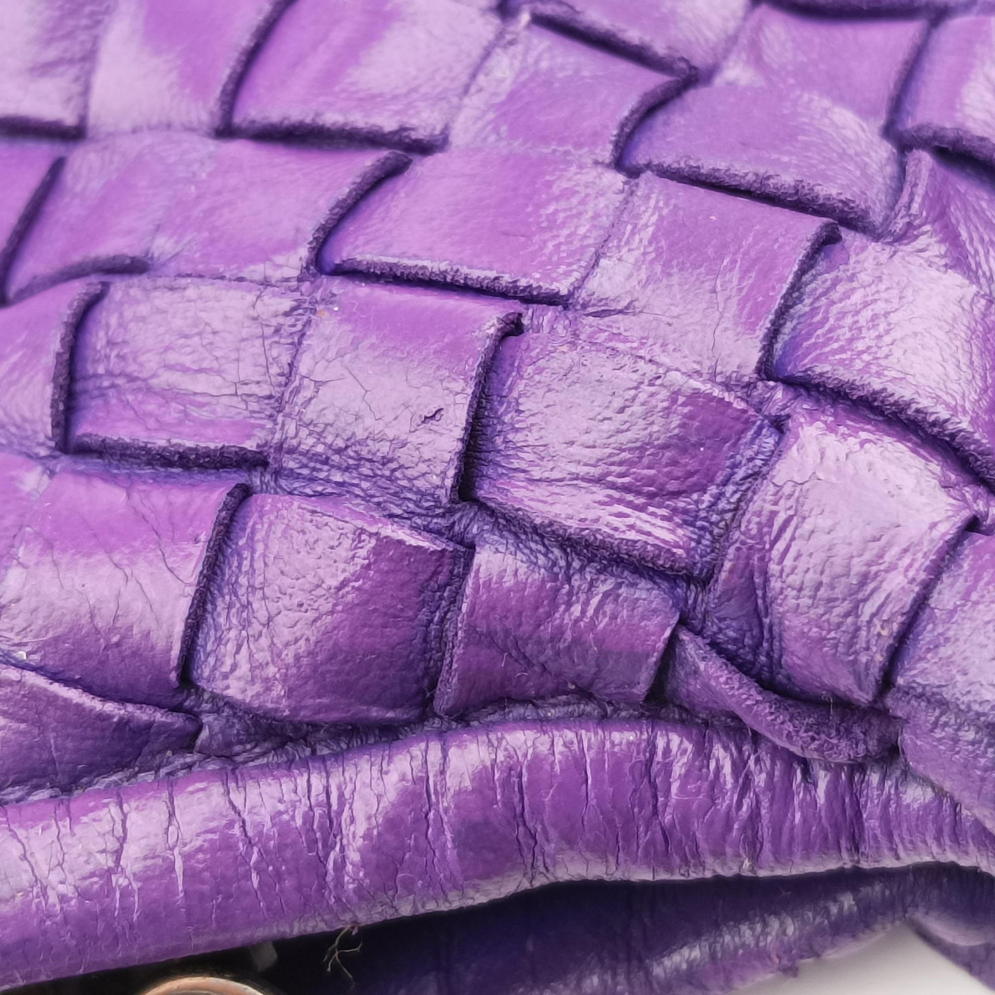 Intrecciato Purple lambskin B00792315Aイントレチャート パープル ラムスキン B00792315A