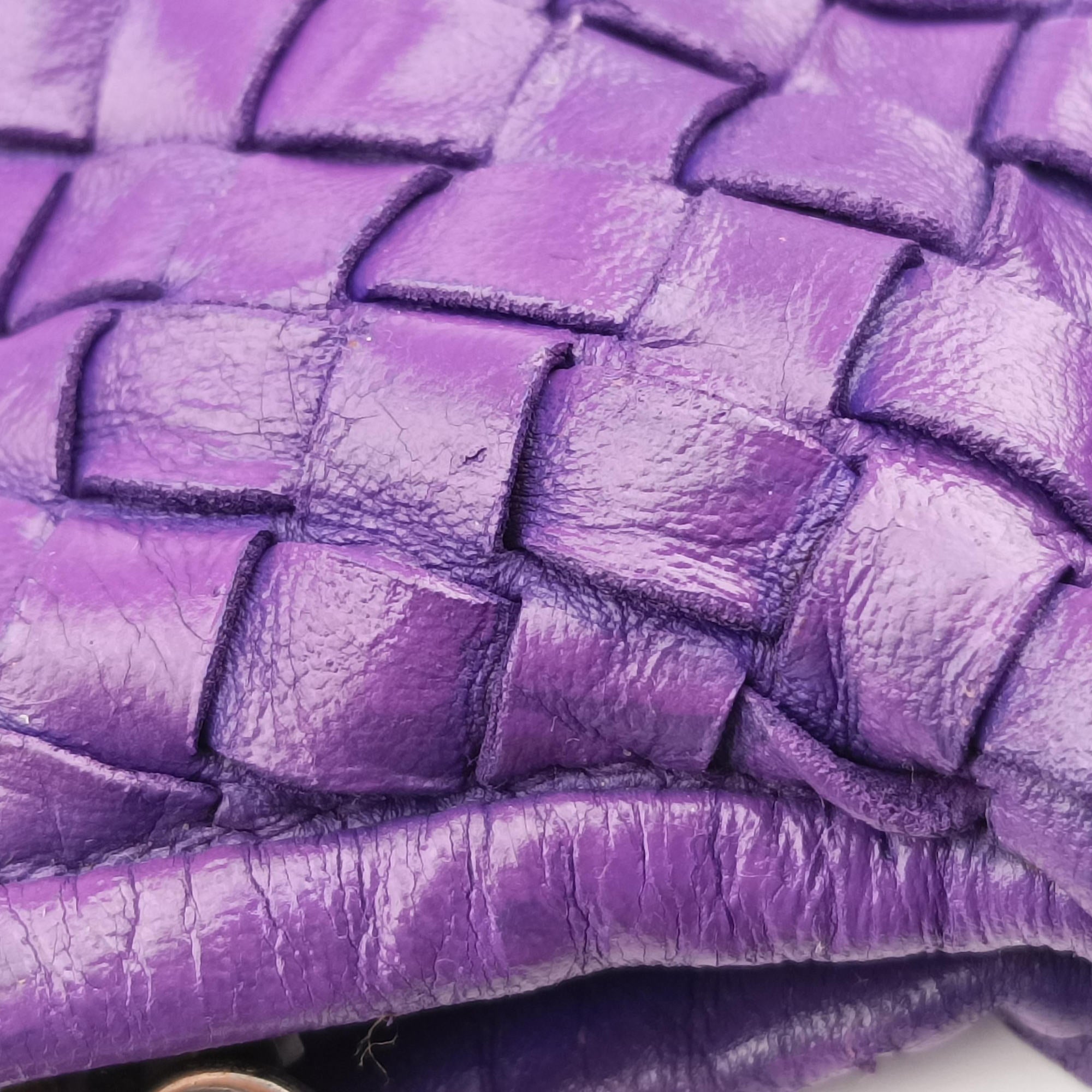Intrecciato Purple lambskin B00792315Aイントレチャート パープル ラムスキン B00792315A