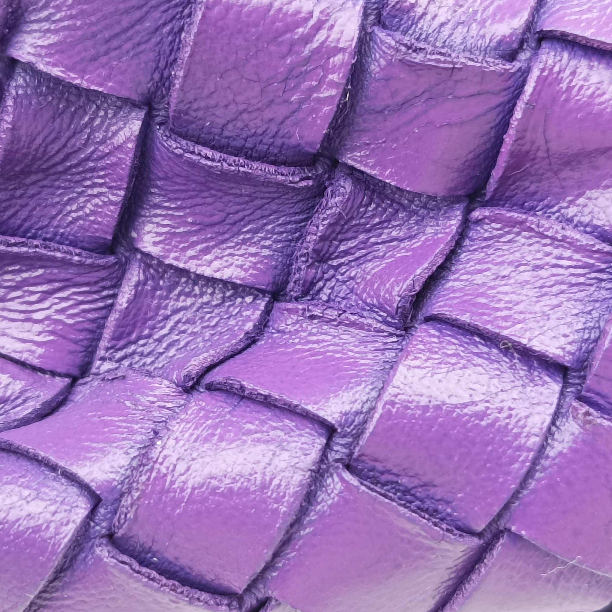 Intrecciato Purple lambskin B00792315Aイントレチャート パープル ラムスキン B00792315A