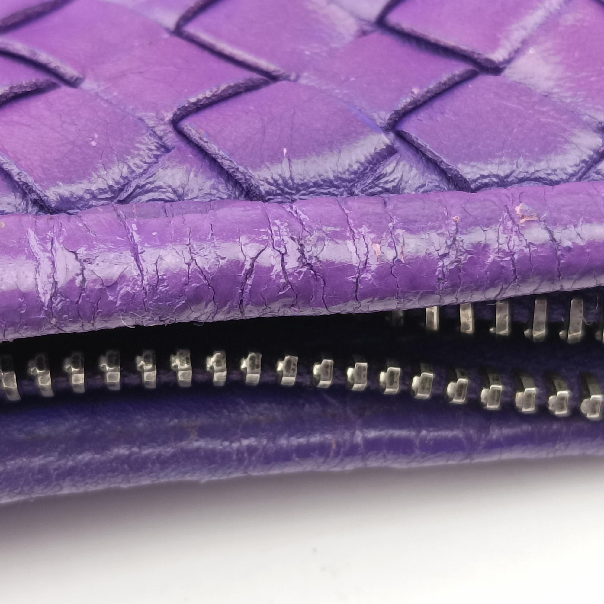 Intrecciato Purple lambskin B00792315Aイントレチャート パープル ラムスキン B00792315A