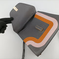 ISIDE Gray×orange×pink Leather N 444343イジイデ グレー×オレンジ×ピンク レザー N 444343