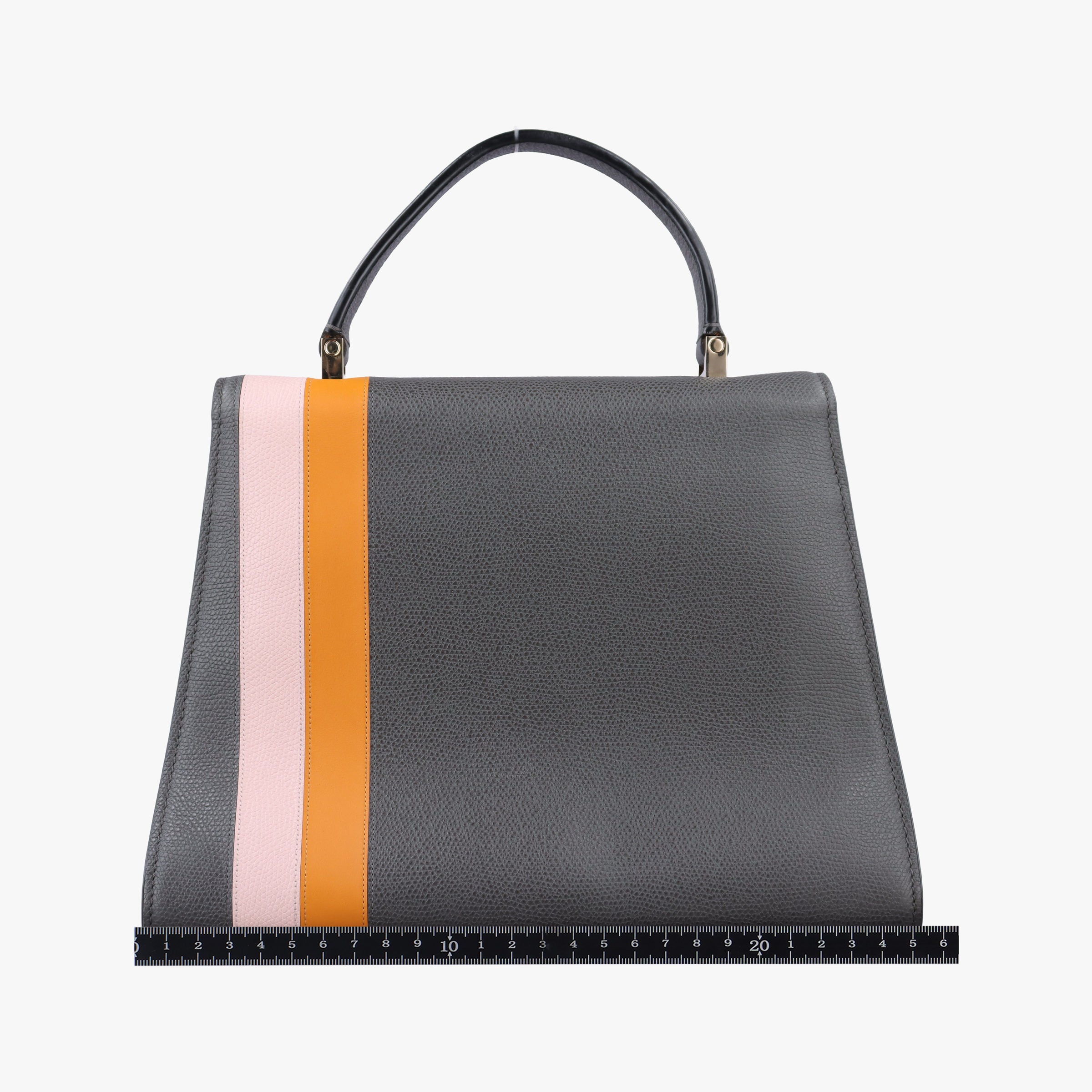 ISIDE Gray×orange×pink Leather N 444343イジイデ グレー×オレンジ×ピンク レザー N 444343