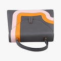 ISIDE Gray×orange×pink Leather N 444343イジイデ グレー×オレンジ×ピンク レザー N 444343