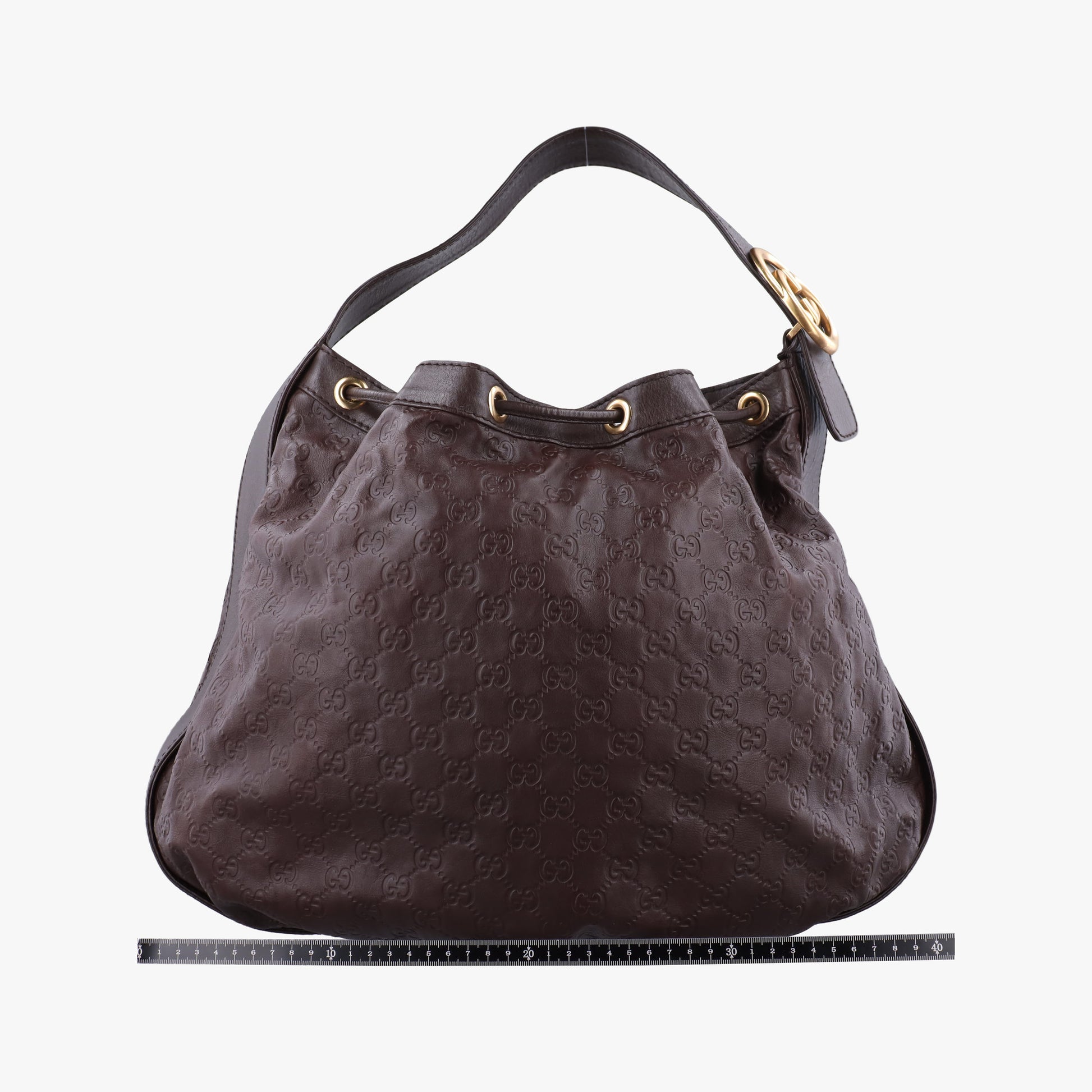 Guccissima Interlocking Icon Hobo Brown leather 223951 D4564821グッチッシマ インターロッキング アイコン ホーボー ブラウン レザー 223951 D4564821