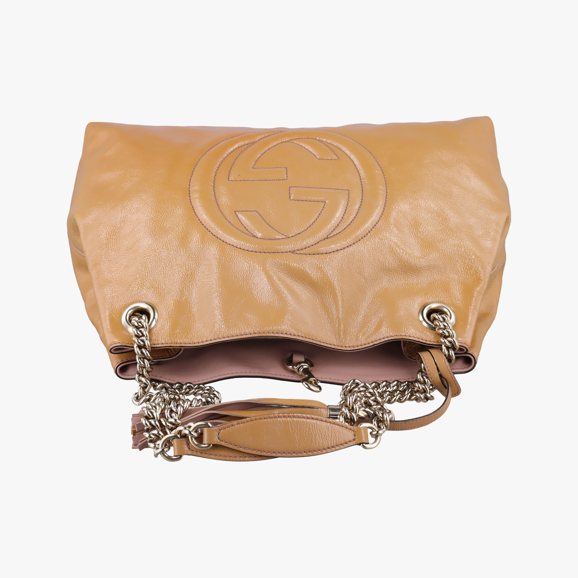 Soho Beige Patent Leather 308982 G015802398ソーホー ベージュ パテント 308982 G015802398