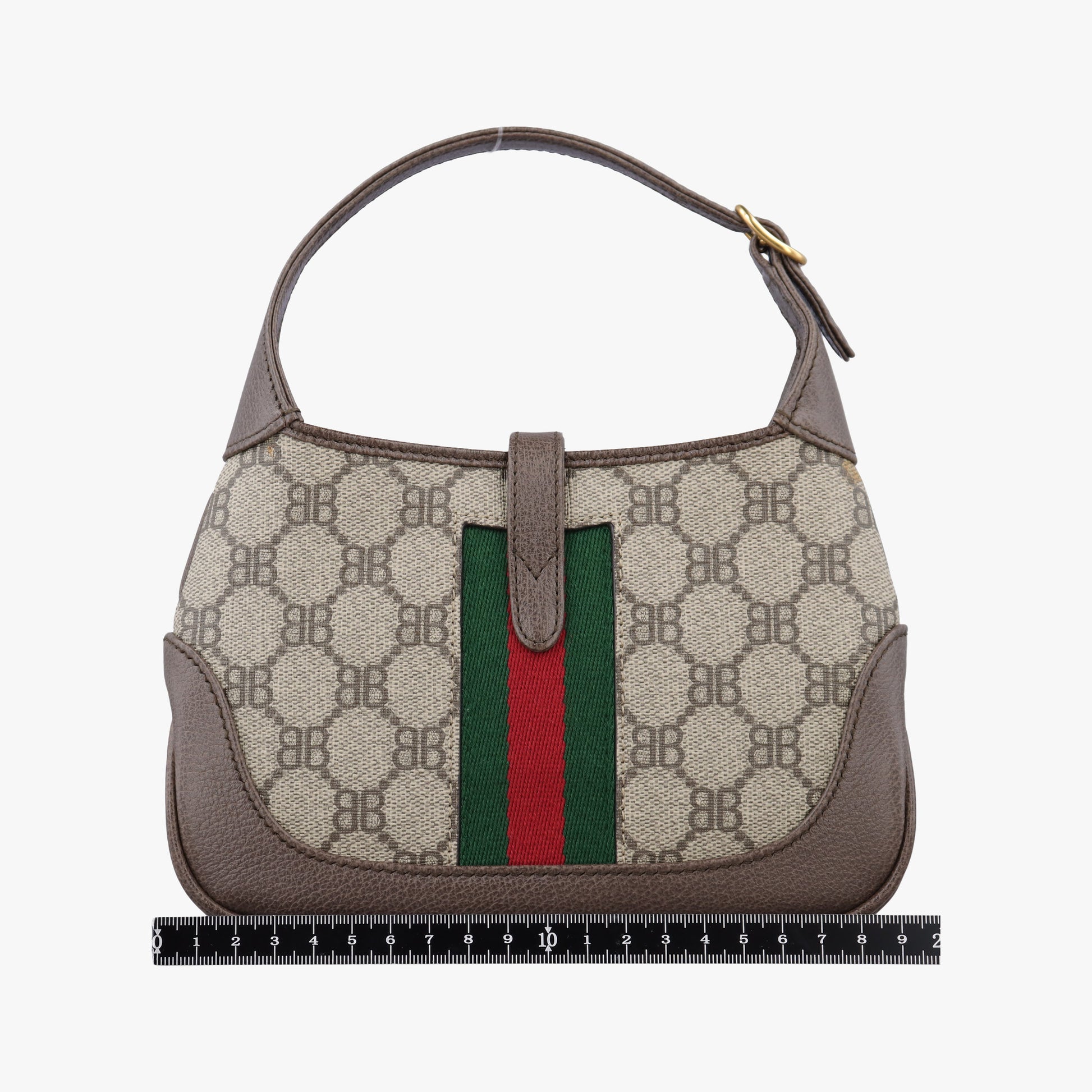 The Hacker Jackie brown x beige x multicolor PVC coated canvas×leather 680132 680132.0001.R.493075ザ ハッカー ジャッキー ブラウン×ベージュ×マルチ PVCコーティングキャンバス×レザー 680132 680132.0001.R.493075