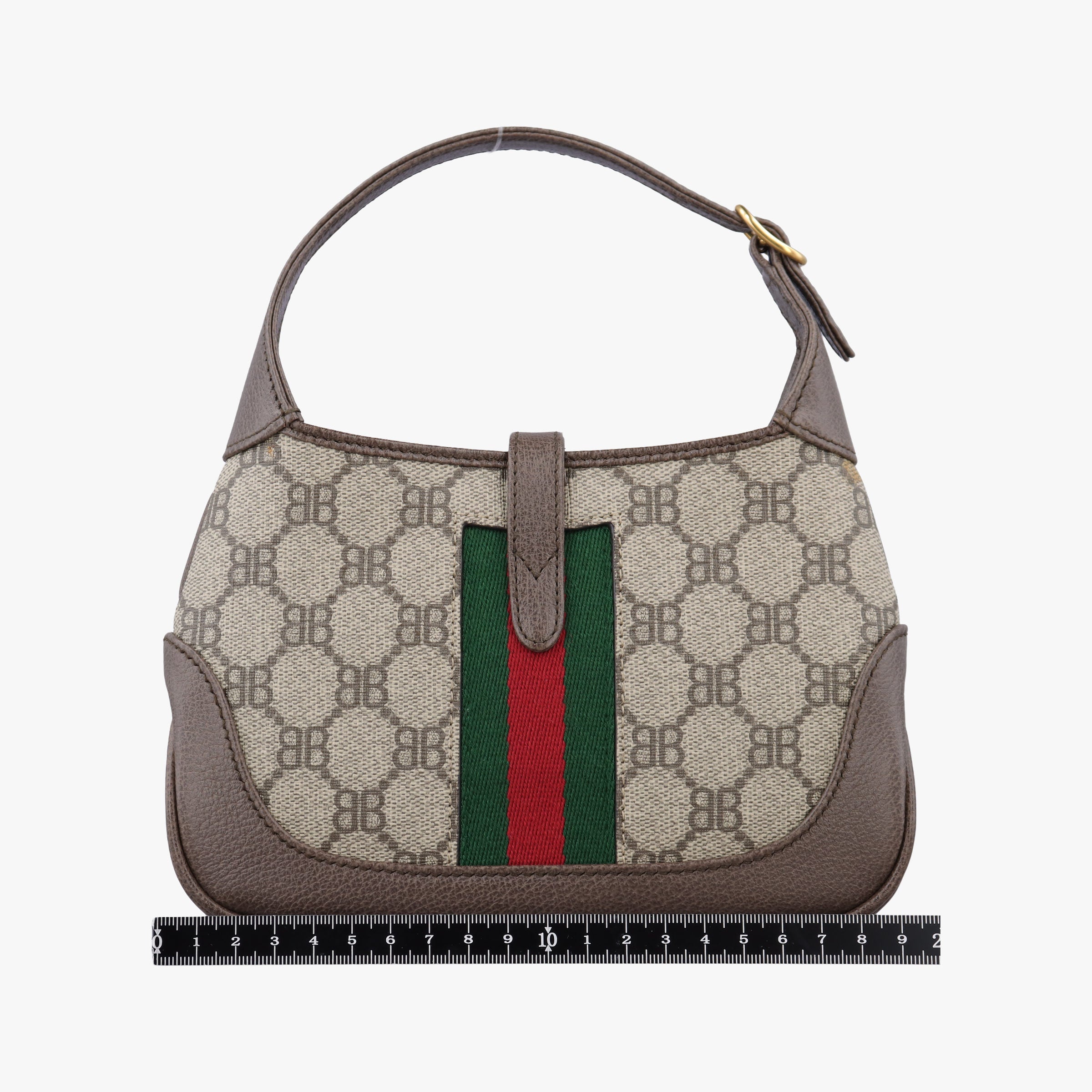The Hacker Jackie brown x beige x multicolor PVC coated canvas×leather 680132 680132.0001.R.493075ザ ハッカー ジャッキー ブラウン×ベージュ×マルチ PVCコーティングキャンバス×レザー 680132 680132.0001.R.493075