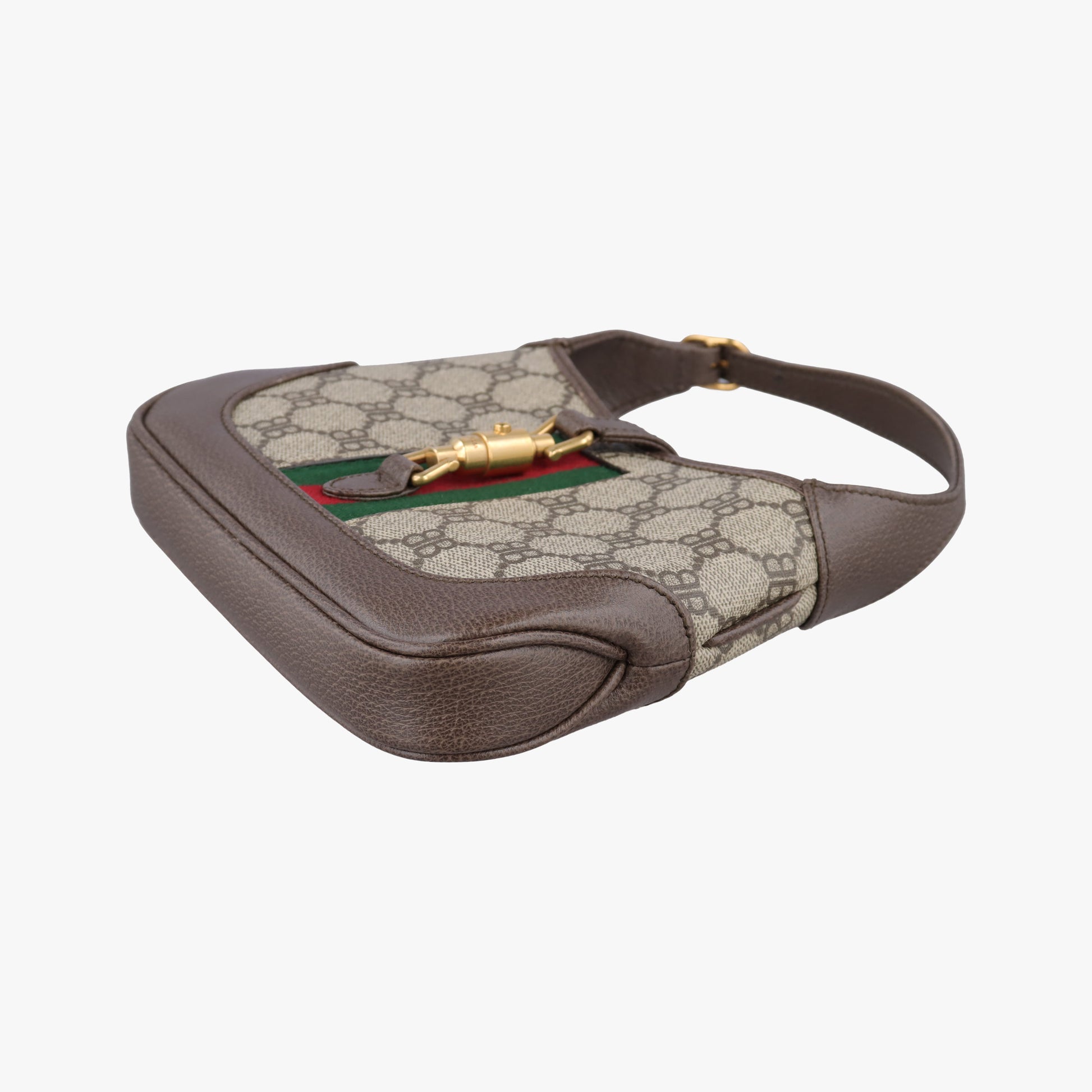The Hacker Jackie brown x beige x multicolor PVC coated canvas×leather 680132 680132.0001.R.493075ザ ハッカー ジャッキー ブラウン×ベージュ×マルチ PVCコーティングキャンバス×レザー 680132 680132.0001.R.493075