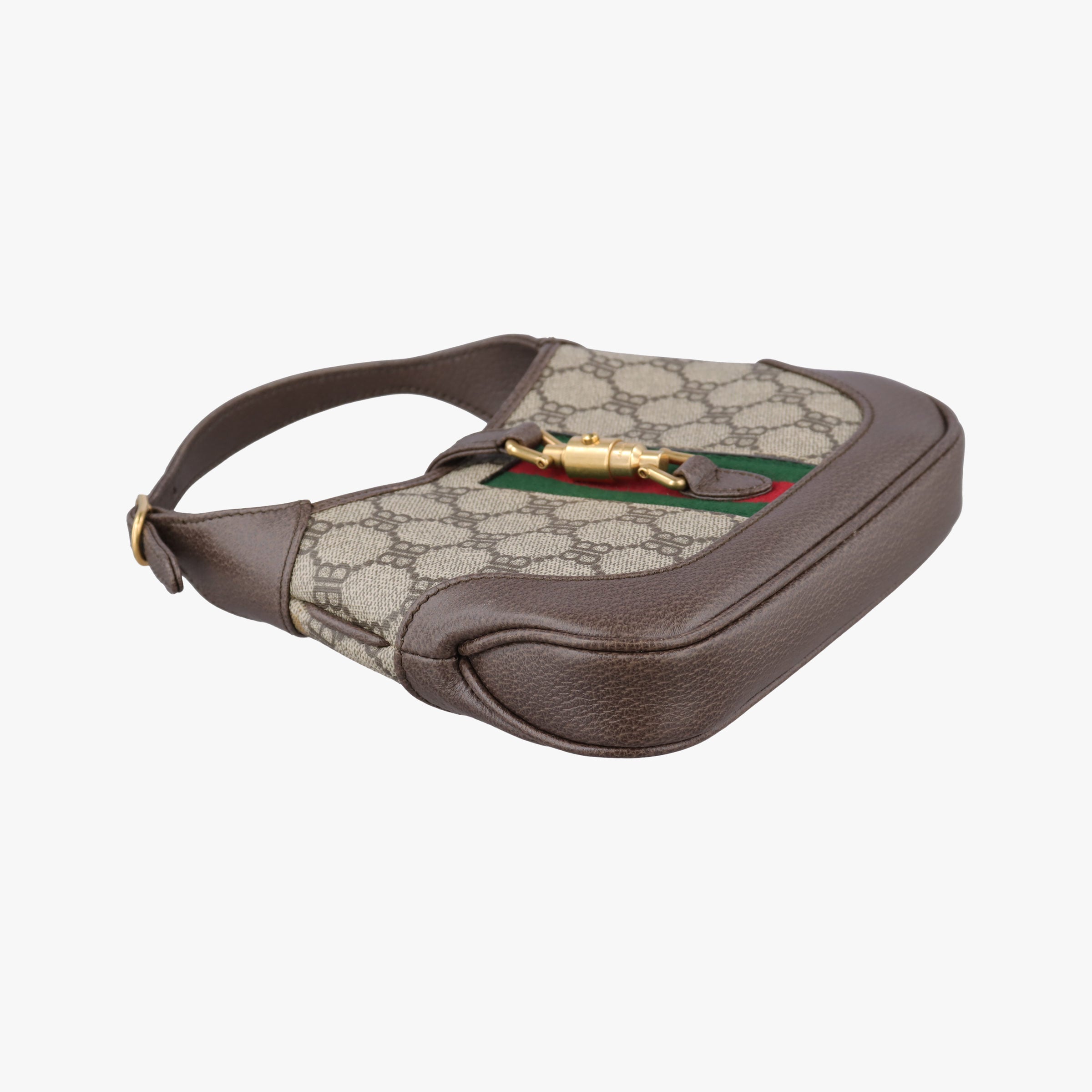 The Hacker Jackie brown x beige x multicolor PVC coated canvas×leather 680132 680132.0001.R.493075ザ ハッカー ジャッキー ブラウン×ベージュ×マルチ PVCコーティングキャンバス×レザー 680132 680132.0001.R.493075