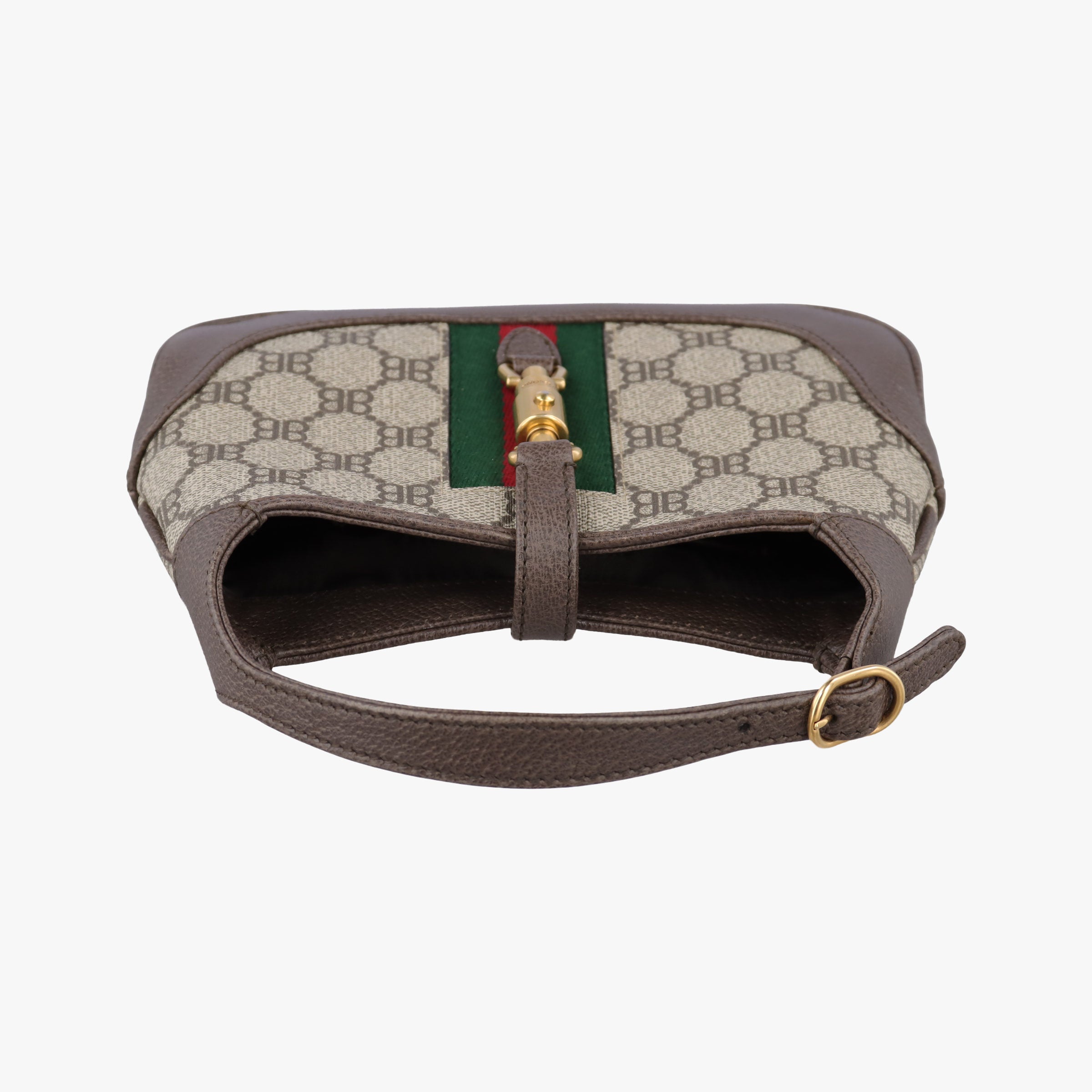 The Hacker Jackie brown x beige x multicolor PVC coated canvas×leather 680132 680132.0001.R.493075ザ ハッカー ジャッキー ブラウン×ベージュ×マルチ PVCコーティングキャンバス×レザー 680132 680132.0001.R.493075