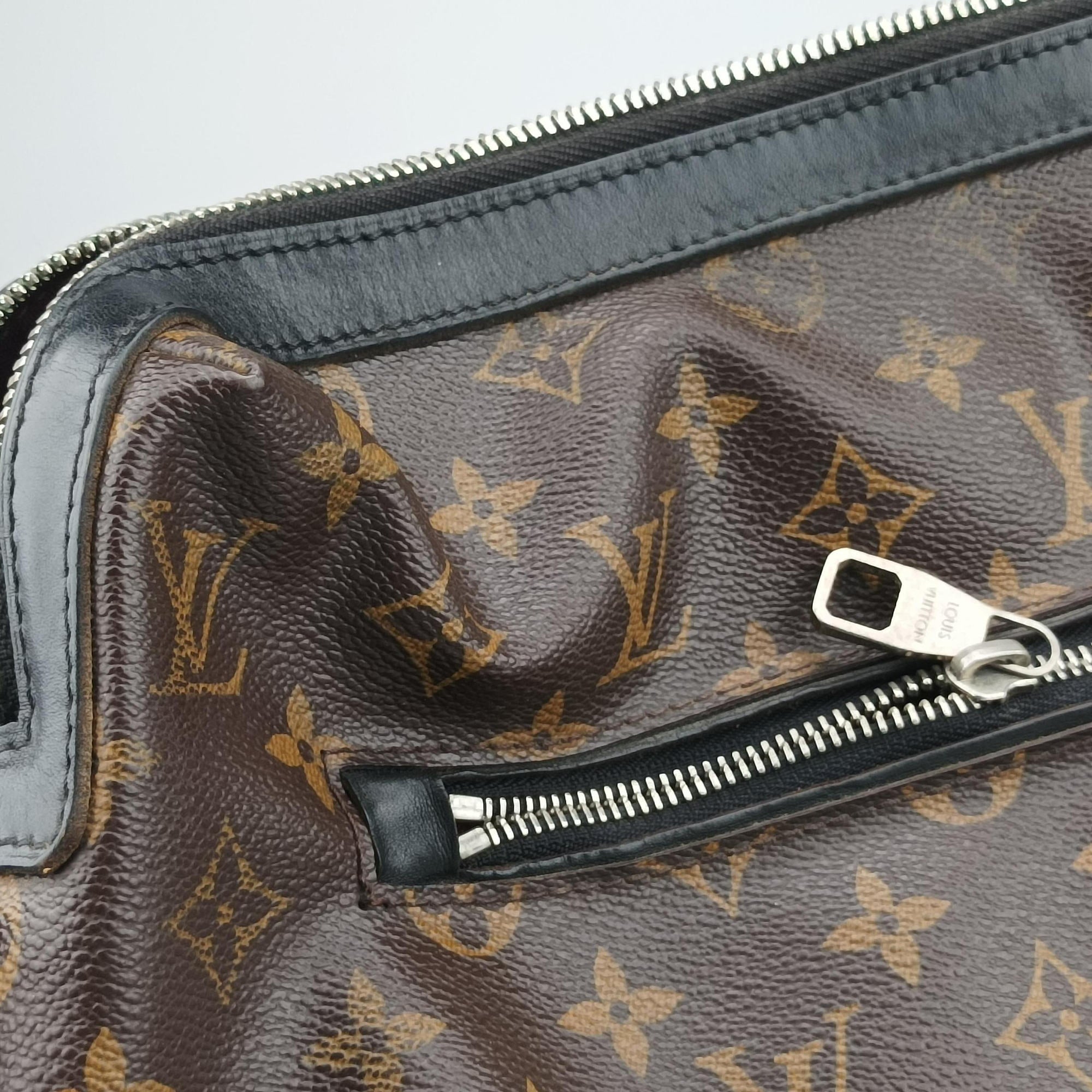 TORRES Brown×black Monogram Macassar×calf leather M40387 SR1121トーレス モノグラム/ブラウン×ブラック モノグラムマカサー×カーフレザー M40387 SR1121