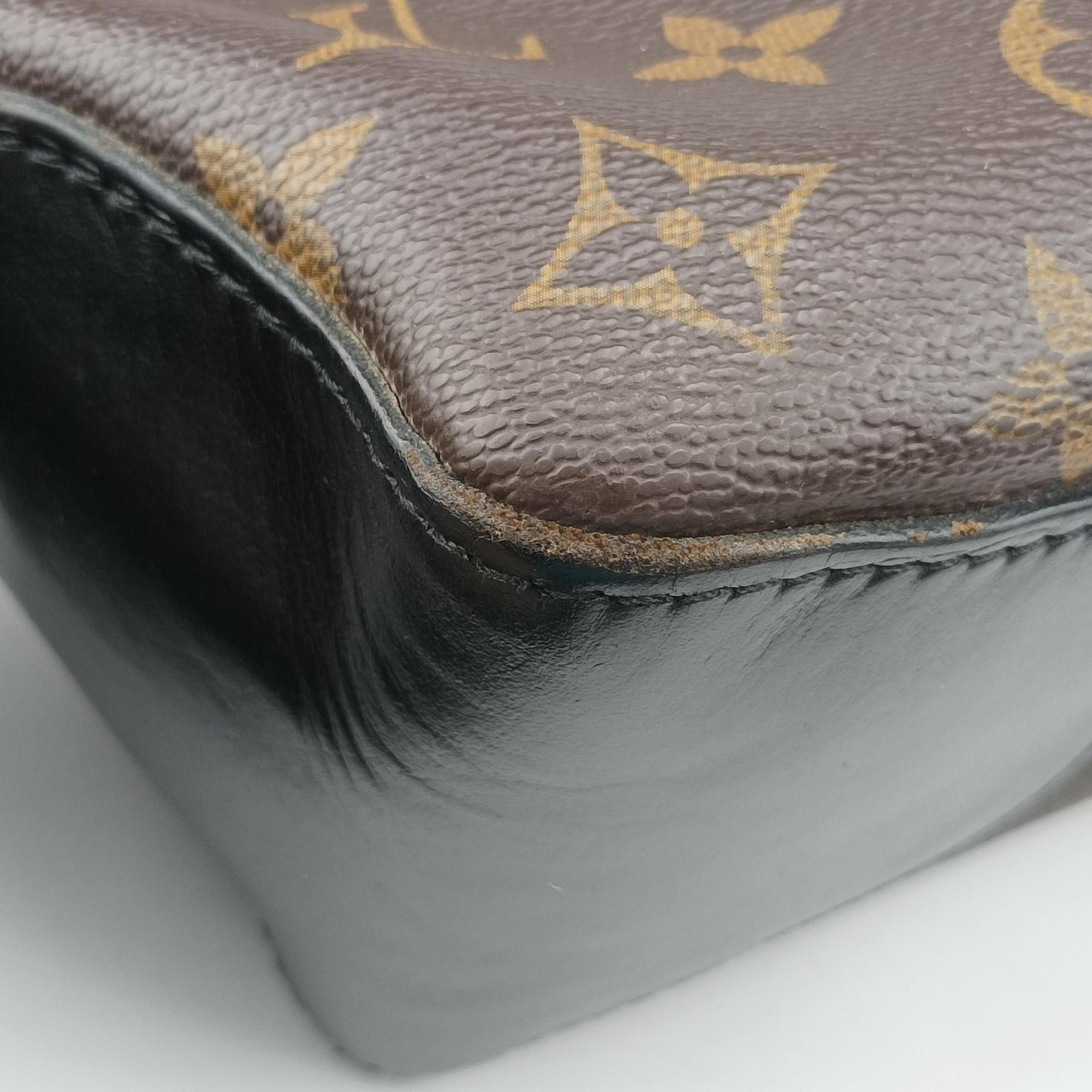 TORRES Brown×black Monogram Macassar×calf leather M40387 SR1121トーレス モノグラム/ブラウン×ブラック モノグラムマカサー×カーフレザー M40387 SR1121