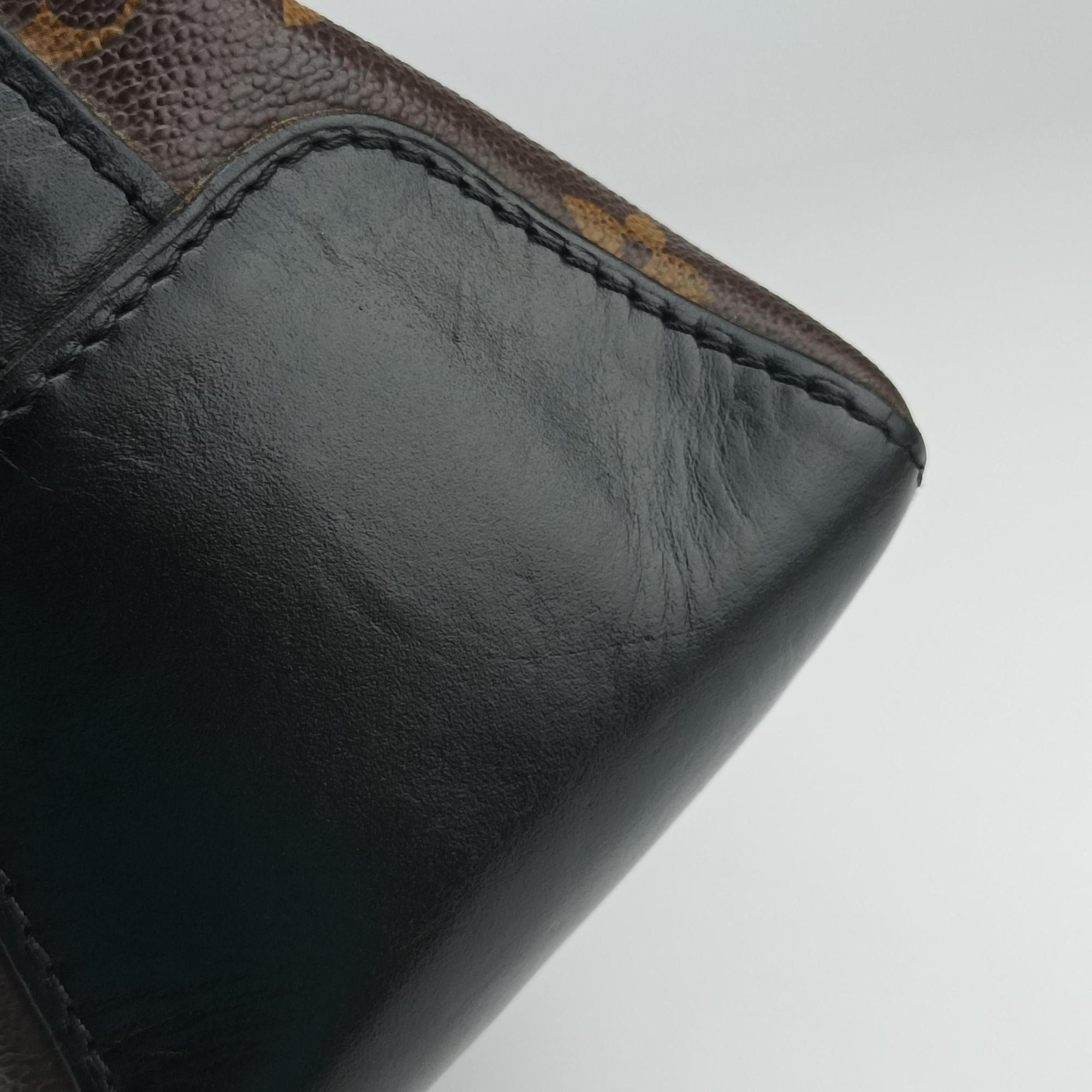 TORRES Brown×black Monogram Macassar×calf leather M40387 SR1121トーレス モノグラム/ブラウン×ブラック モノグラムマカサー×カーフレザー M40387 SR1121