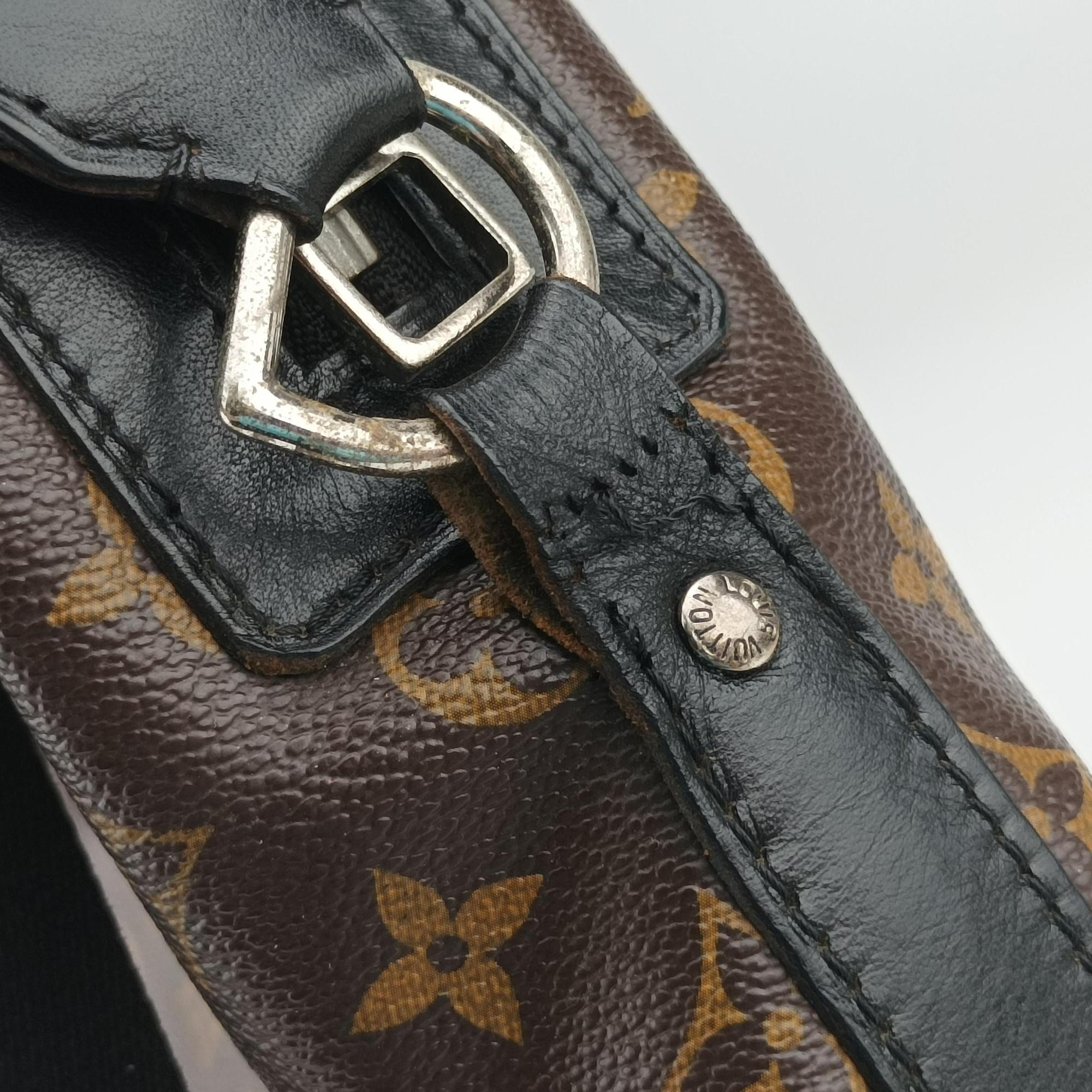 TORRES Brown×black Monogram Macassar×calf leather M40387 SR1121トーレス モノグラム/ブラウン×ブラック モノグラムマカサー×カーフレザー M40387 SR1121